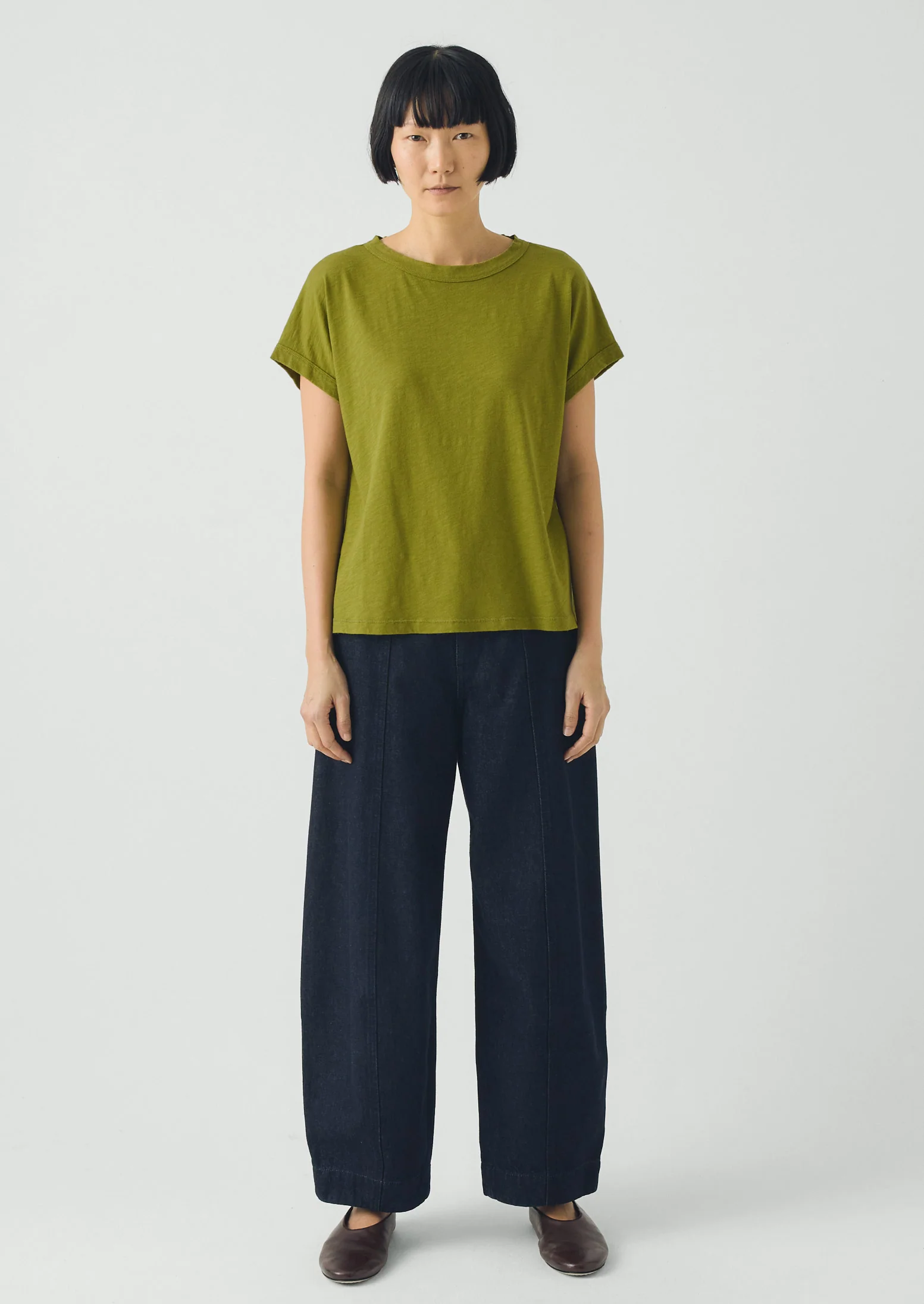 Alda Organic Cotton Easy Tee | Olive - Image 4