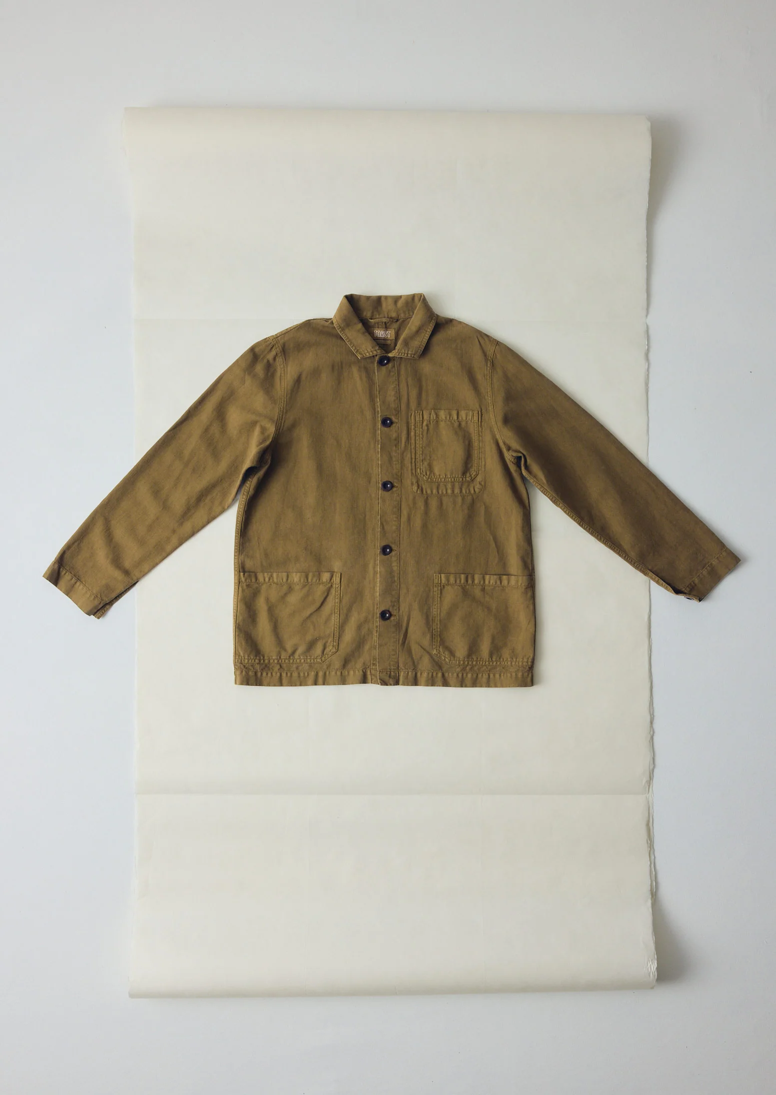 Arlo Garment Dyed Herringbone Jacket | Woodland Green
