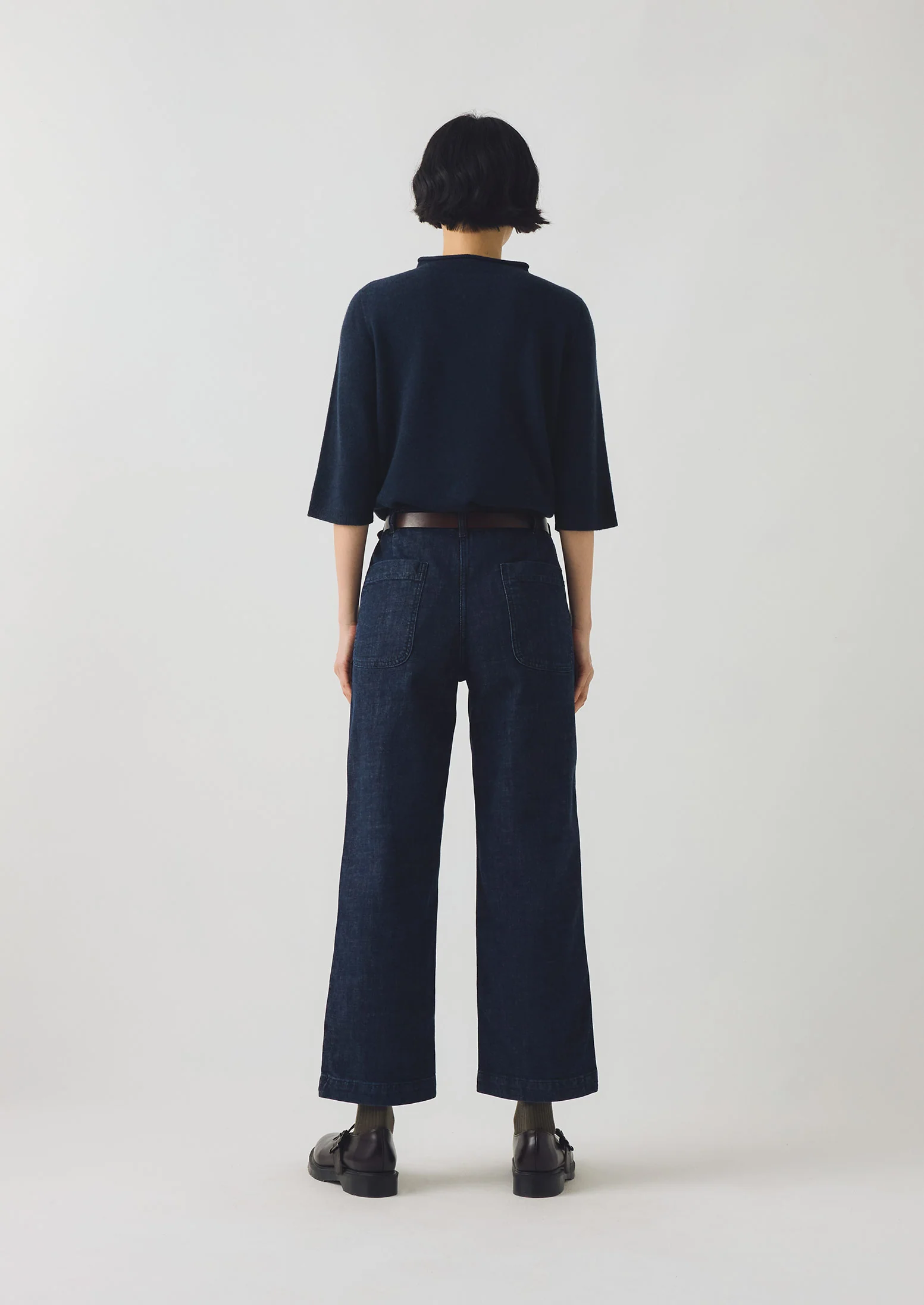 Ashley Organic Cropped Jeans | Indigo - Image 3