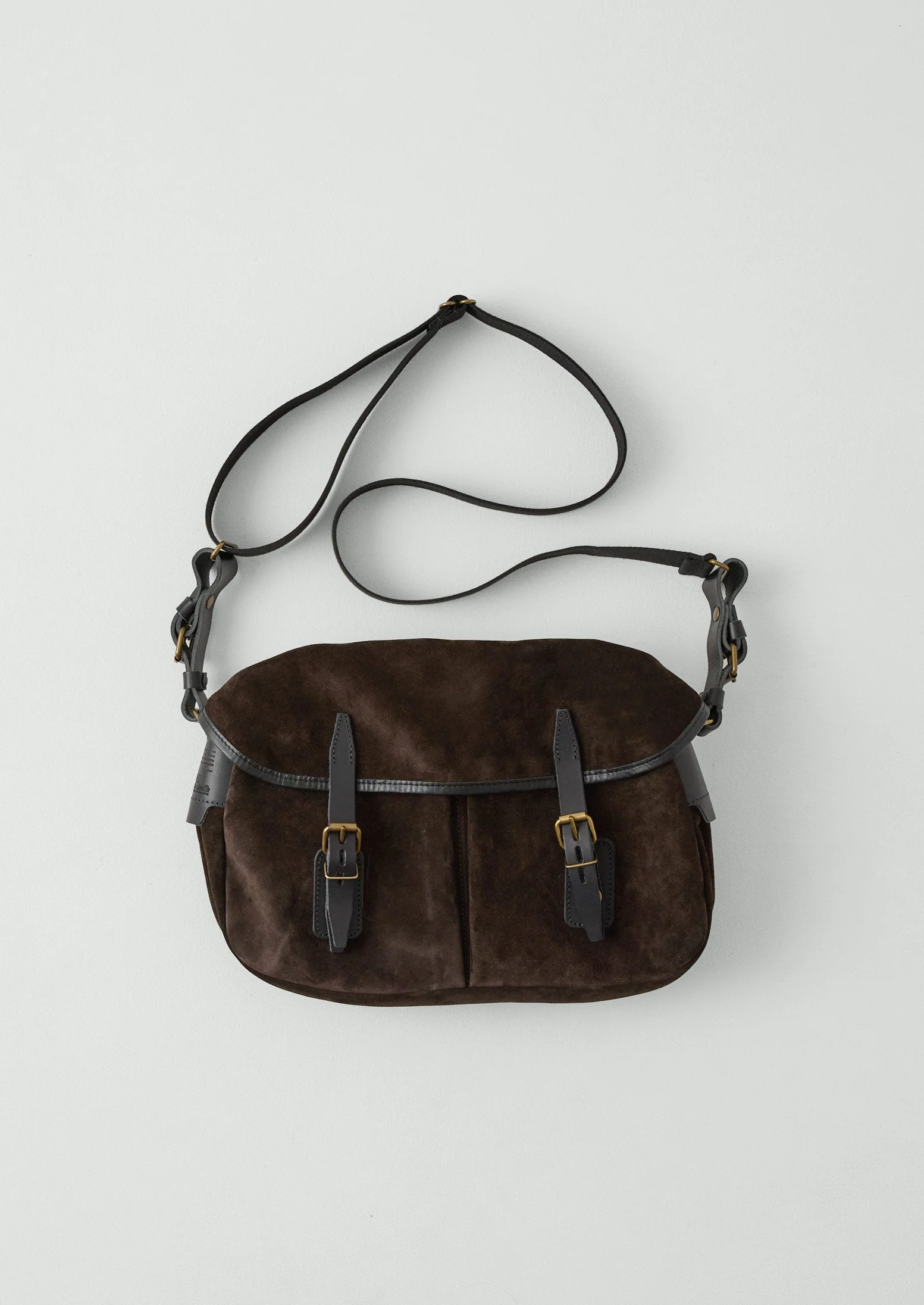 Bleu De Chauffe Musette Suede Bag | Marron Brown