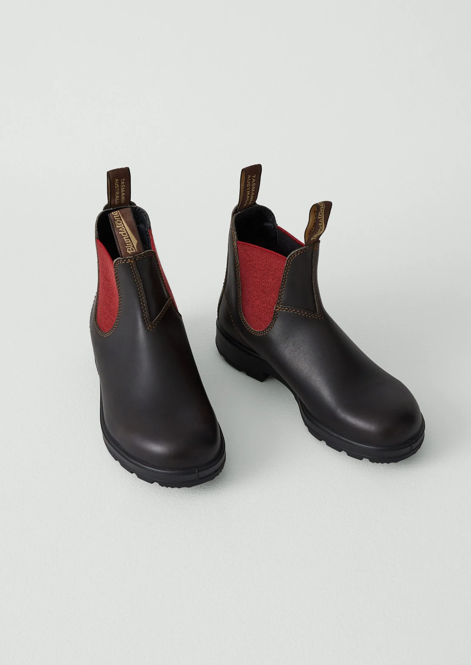 Blundstone Originals Leather Chelsea Boots | Brown/Crimson