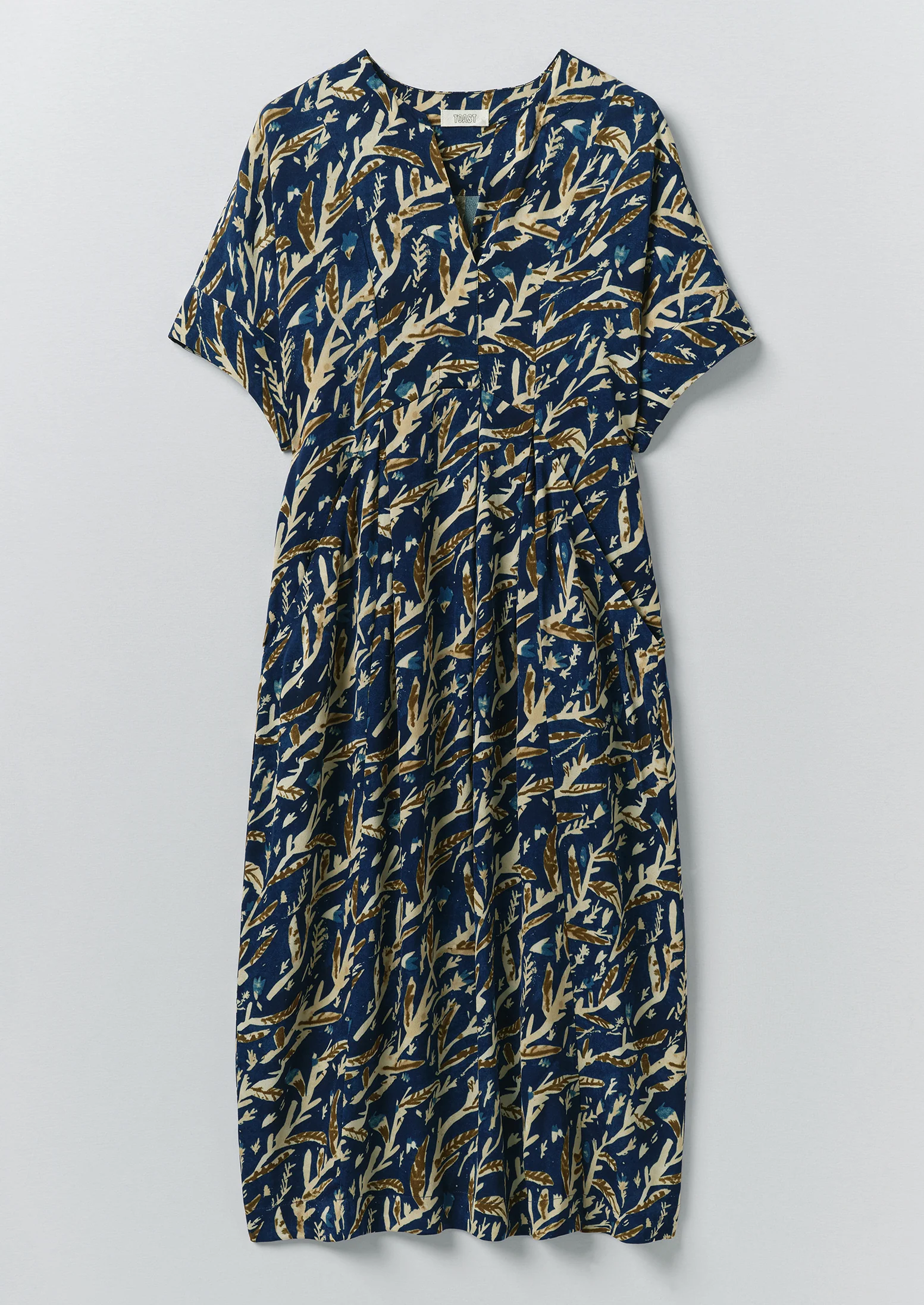 Bryn Herb Print Dress | Brilliant Blue