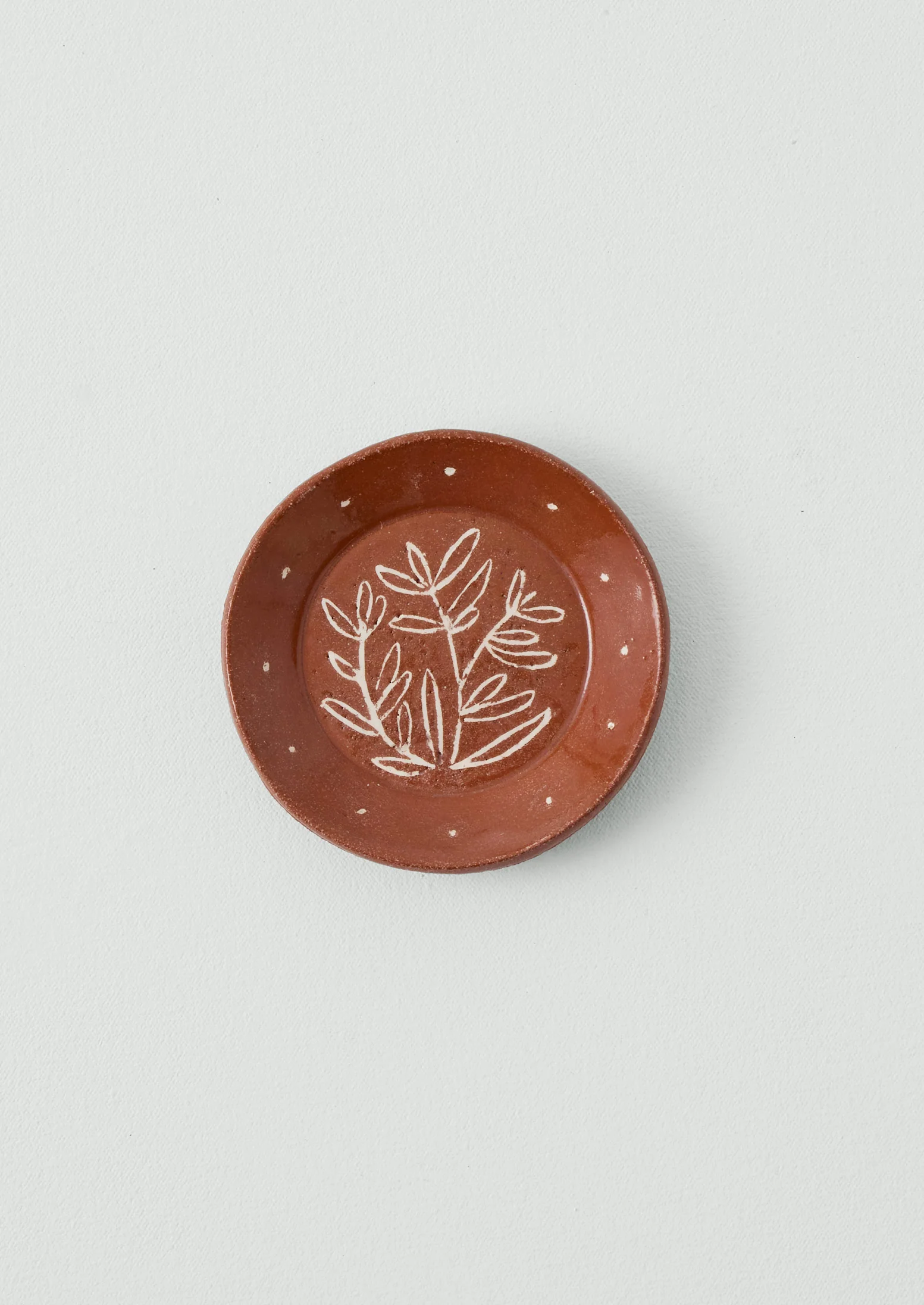 Celia Wood Rosemary Trinket Dish | Terracotta/Rosemary