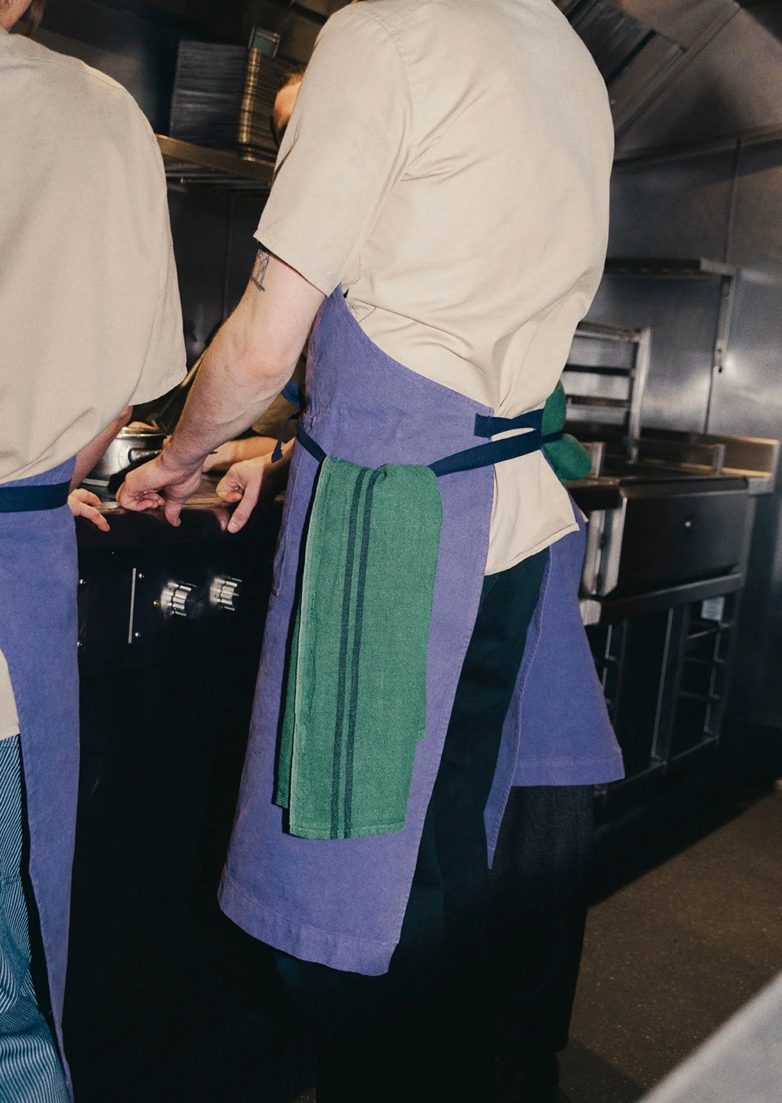 Charvet Linen Tea Towel | Spruce Green - Image 3