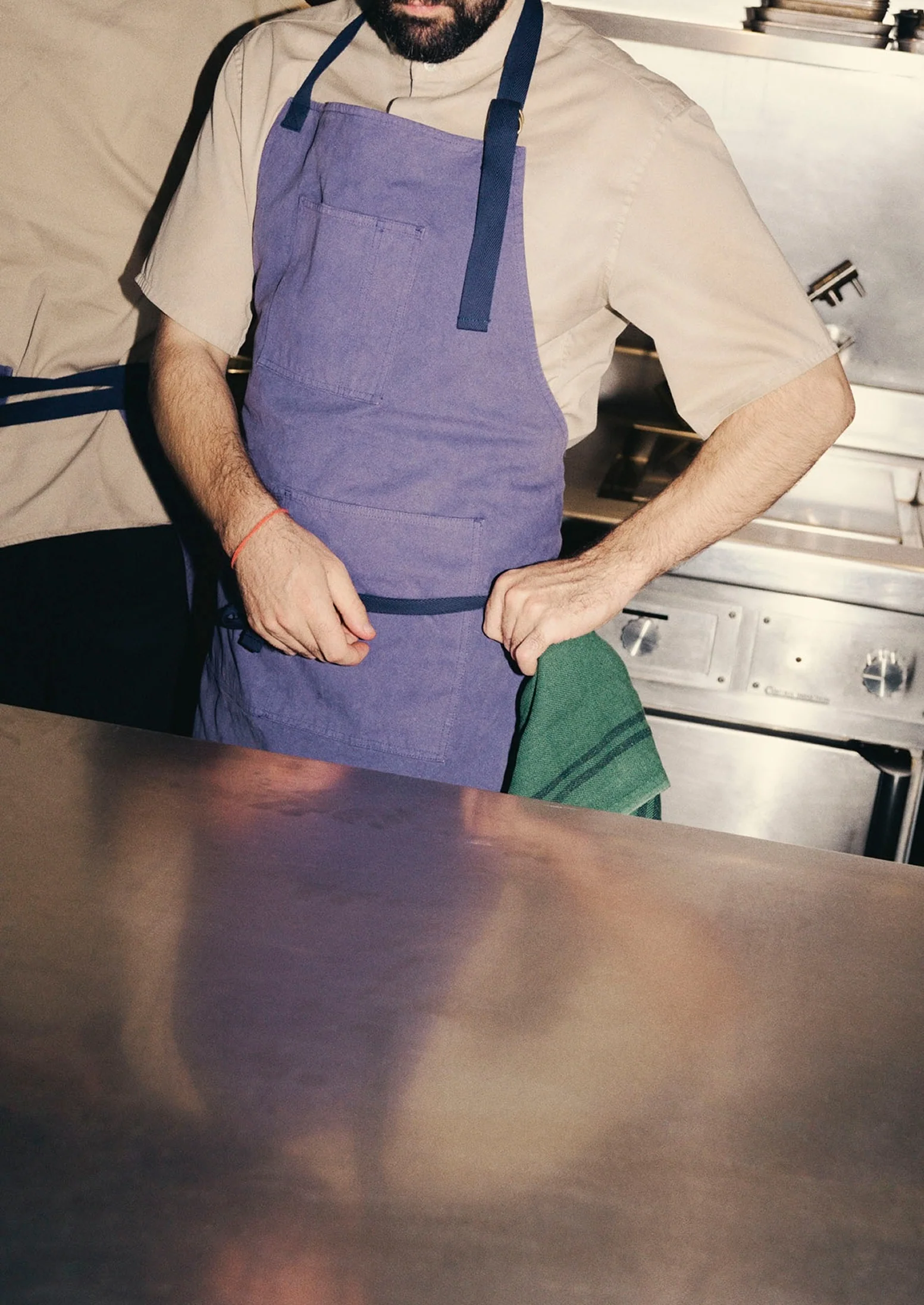 Cotton Canvas Project Apron | Workwear Blue - Image 4