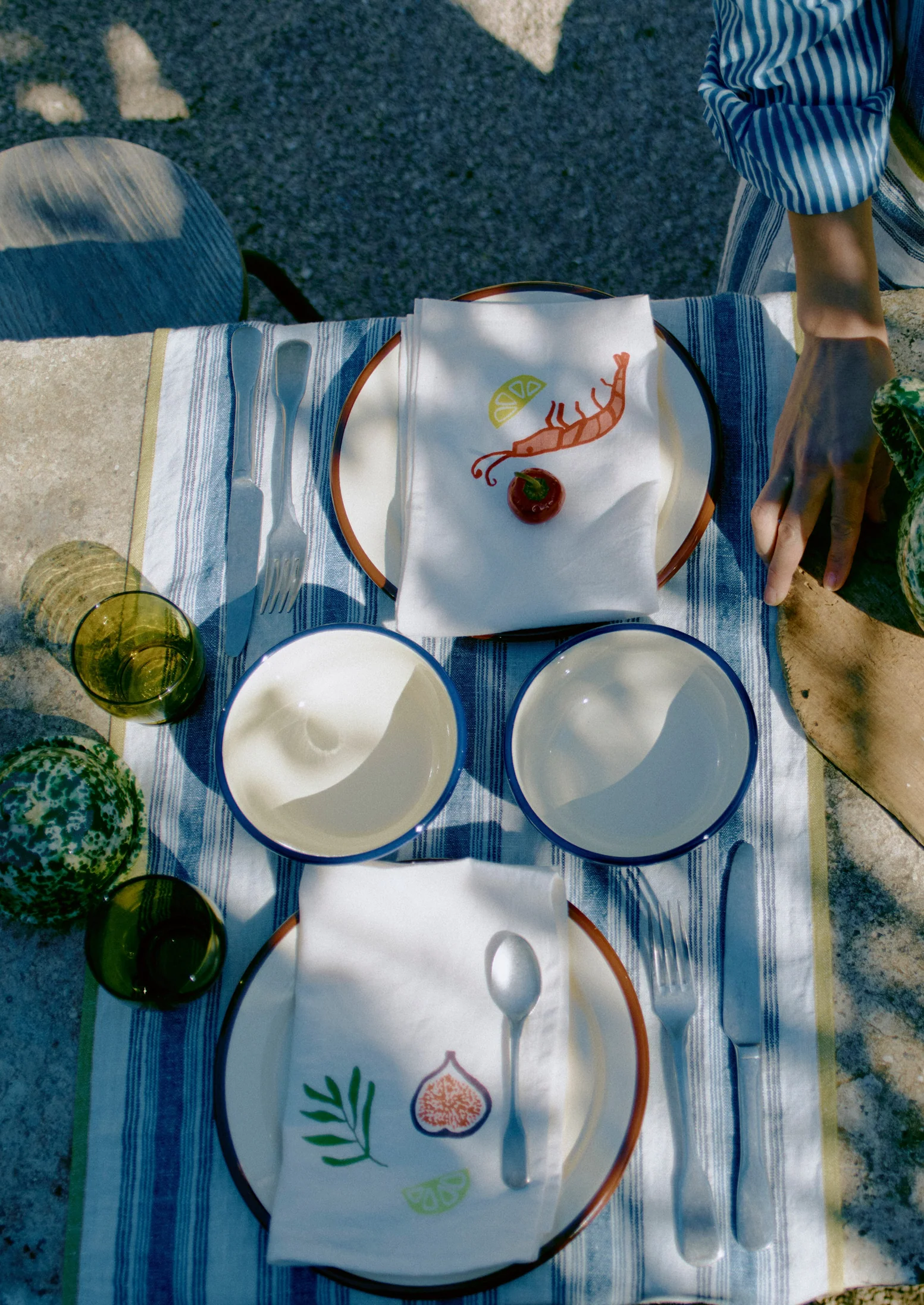 Cotton Linen Napkin | Shrimp - Image 3