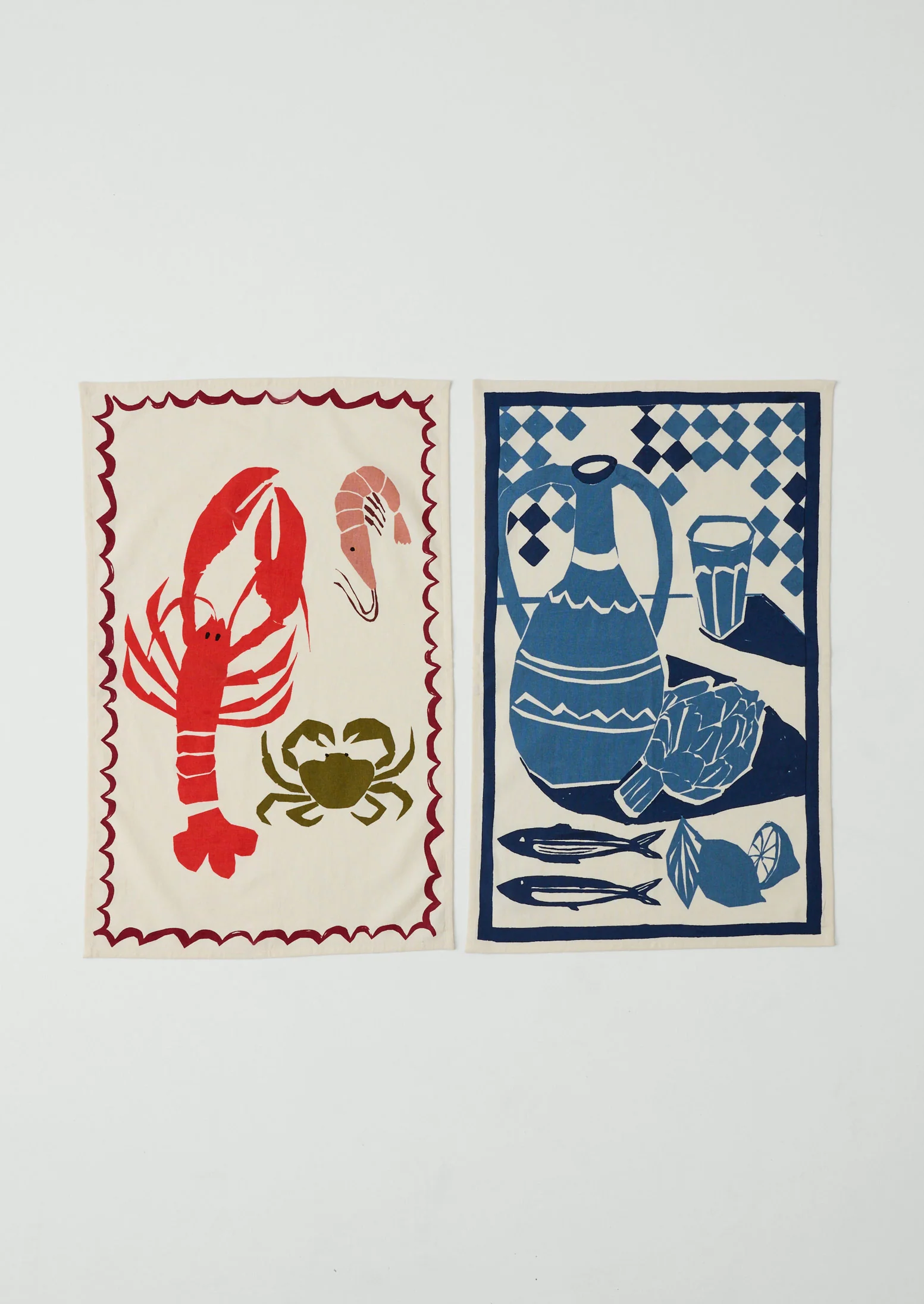 Crustacean Tea Towel | Ecru/Multi - Image 3