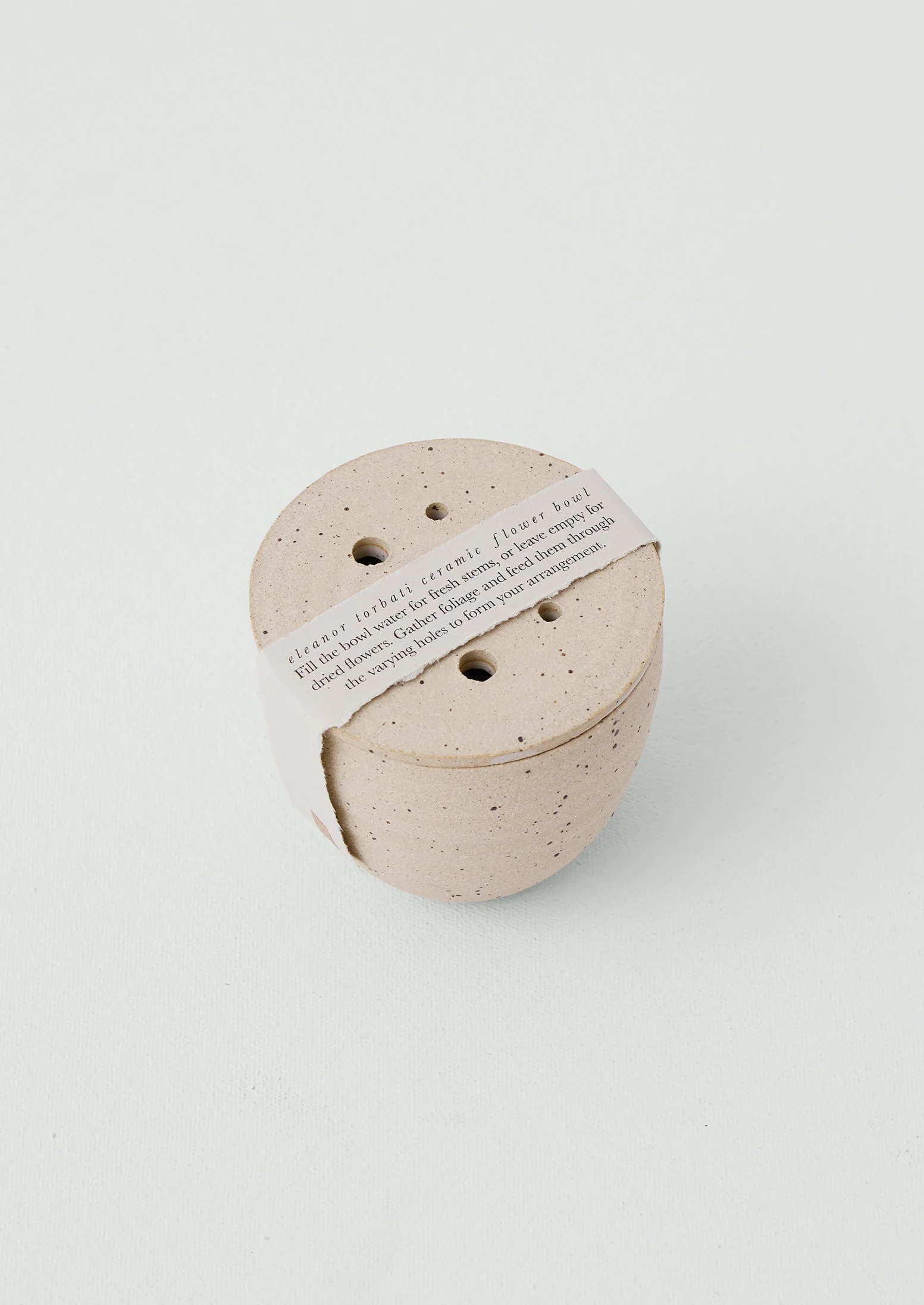 Eleanor Torbati Ceramic Flower Bowl | Cream