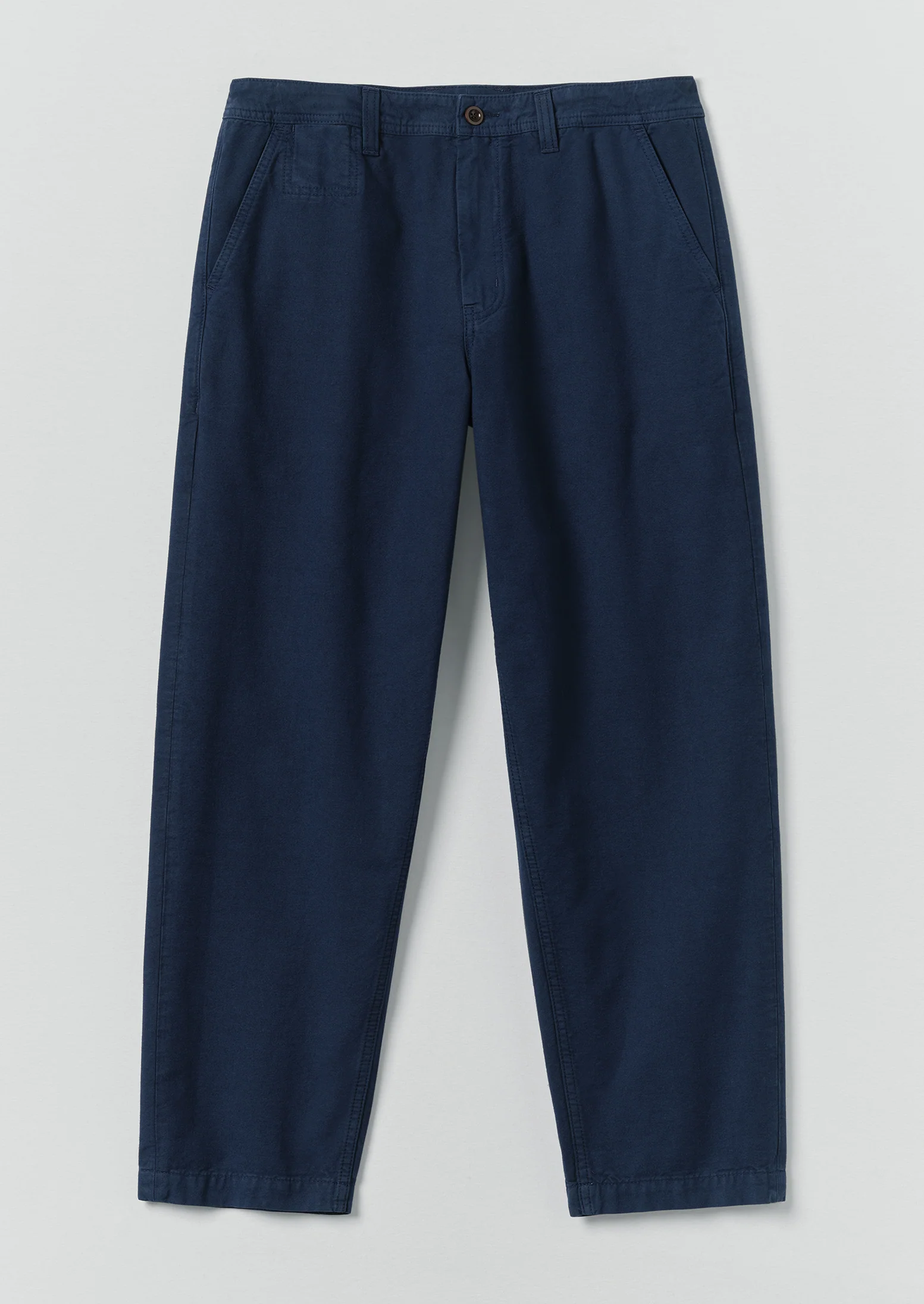 Elliot Garment Dyed Cotton Canvas Trousers | Uniform Blue