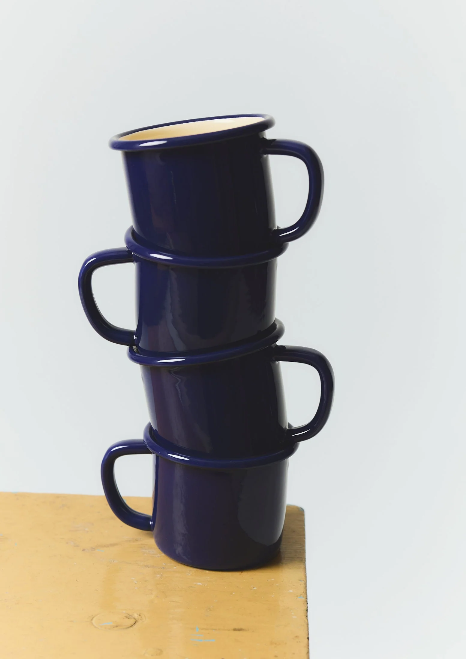 Enamel Mug | Cream/Blue - Image 2