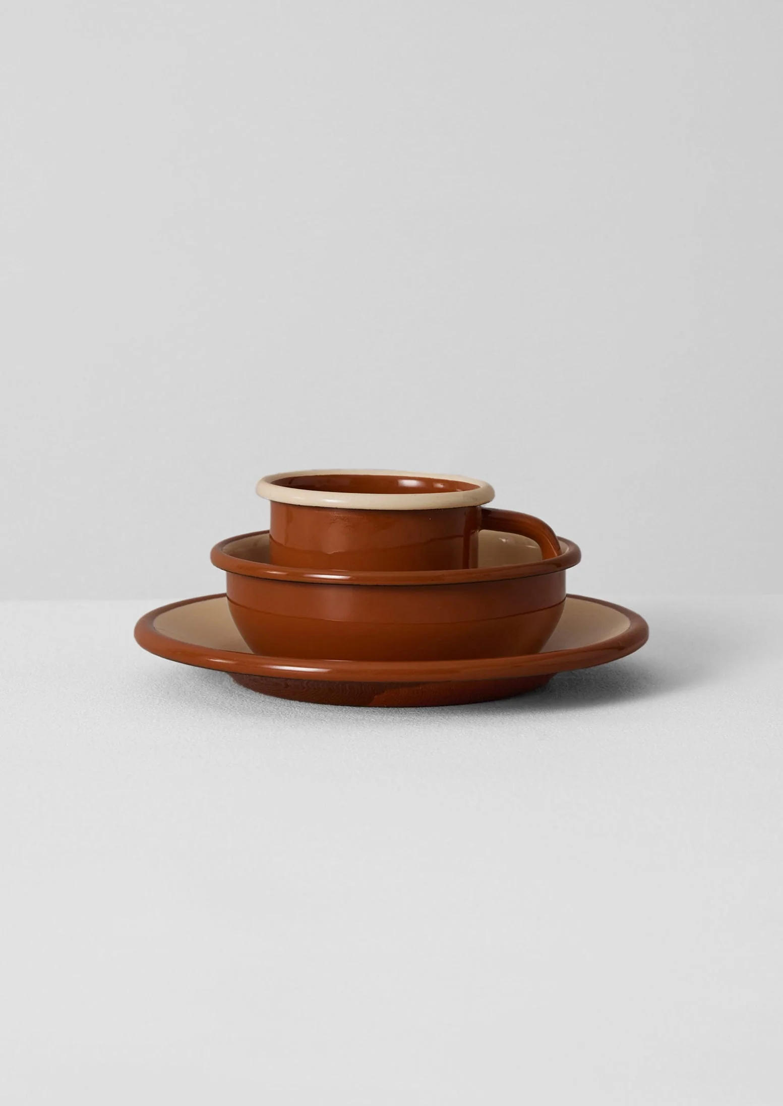 Enamel Picnic Bowl | Cumin/Cream - Image 3