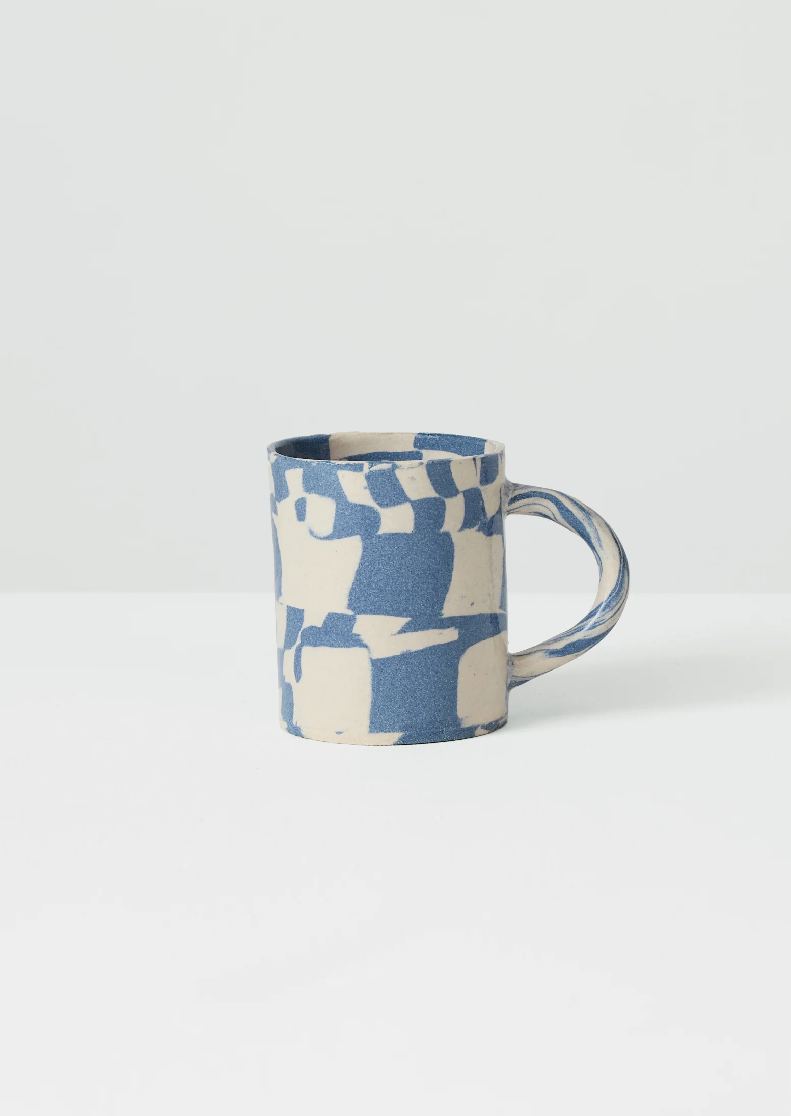 Fern Taylor Nerikomi Mug | Ivory/Cobalt