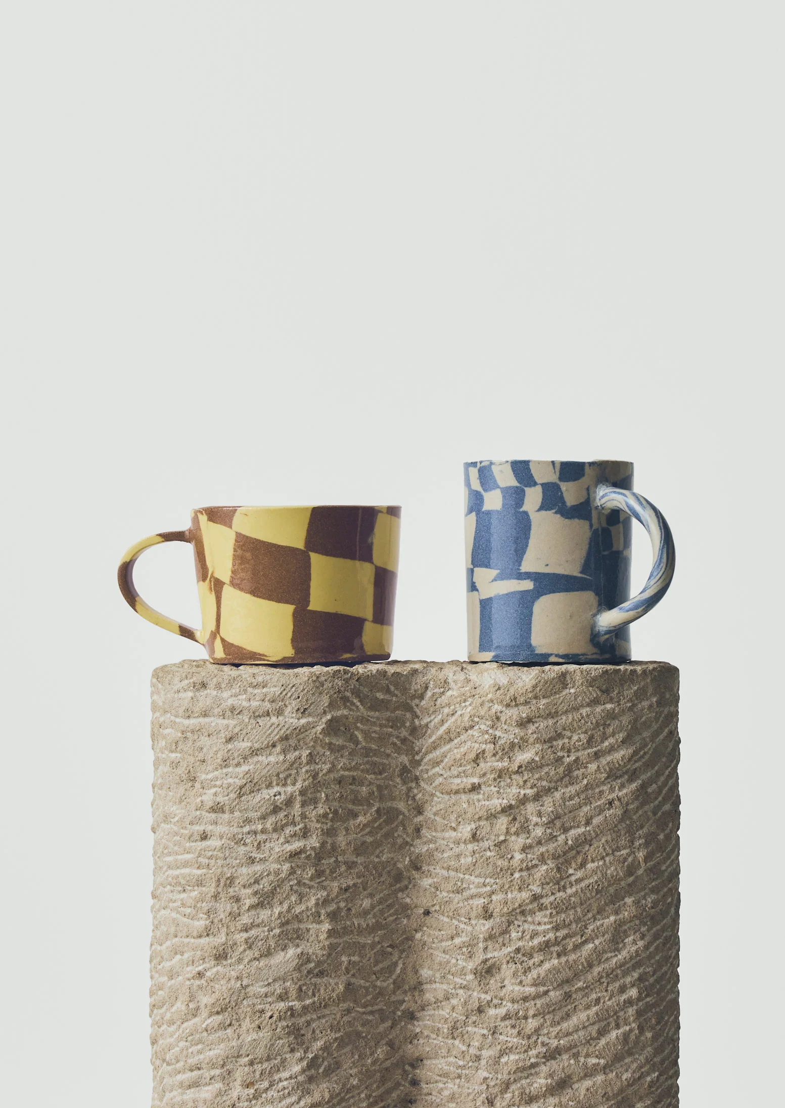 Fern Taylor Nerikomi Mug | Ivory/Cobalt - Image 4