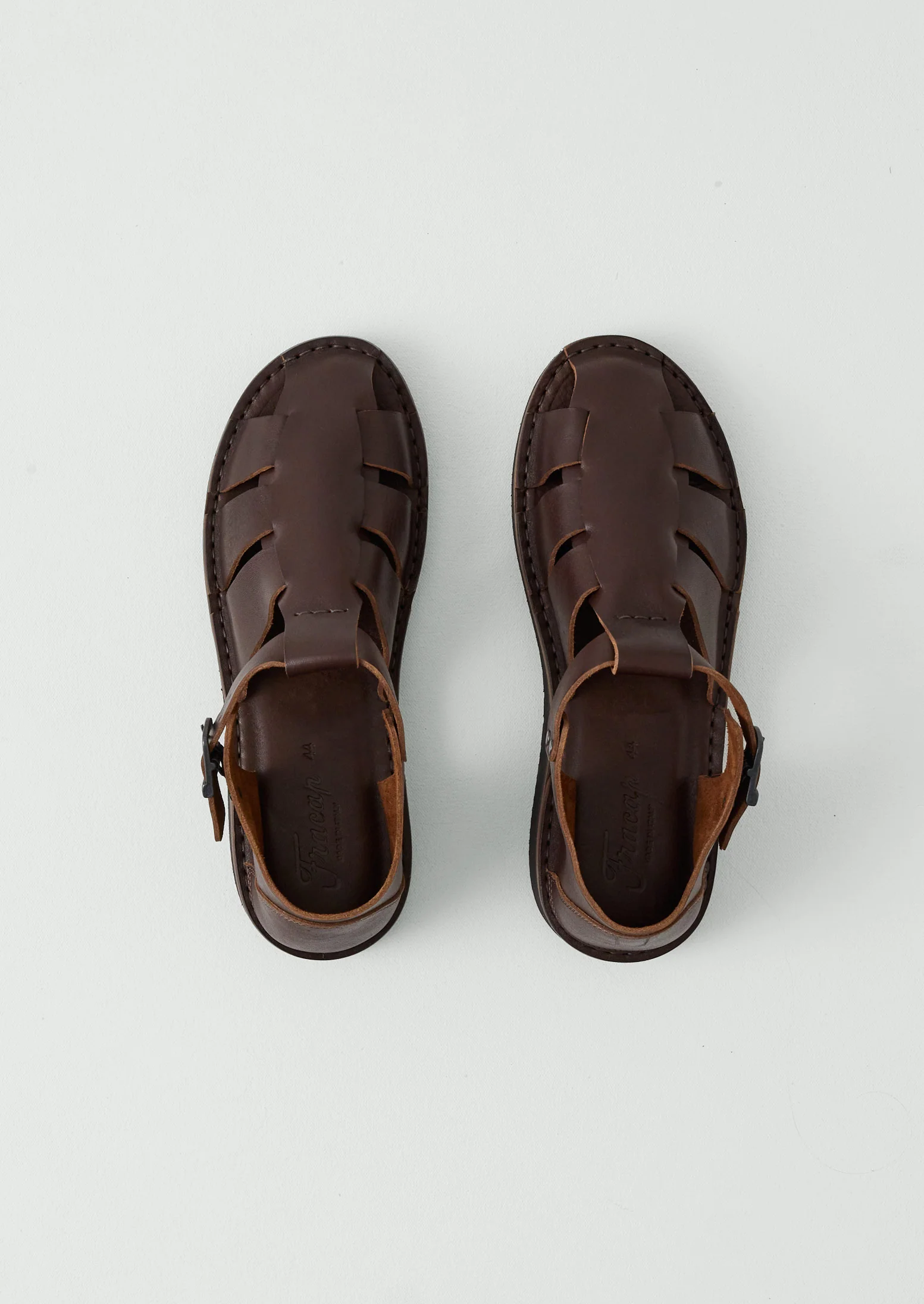 Fracap Fred Buckle Sandals | Dark Brown - Image 5