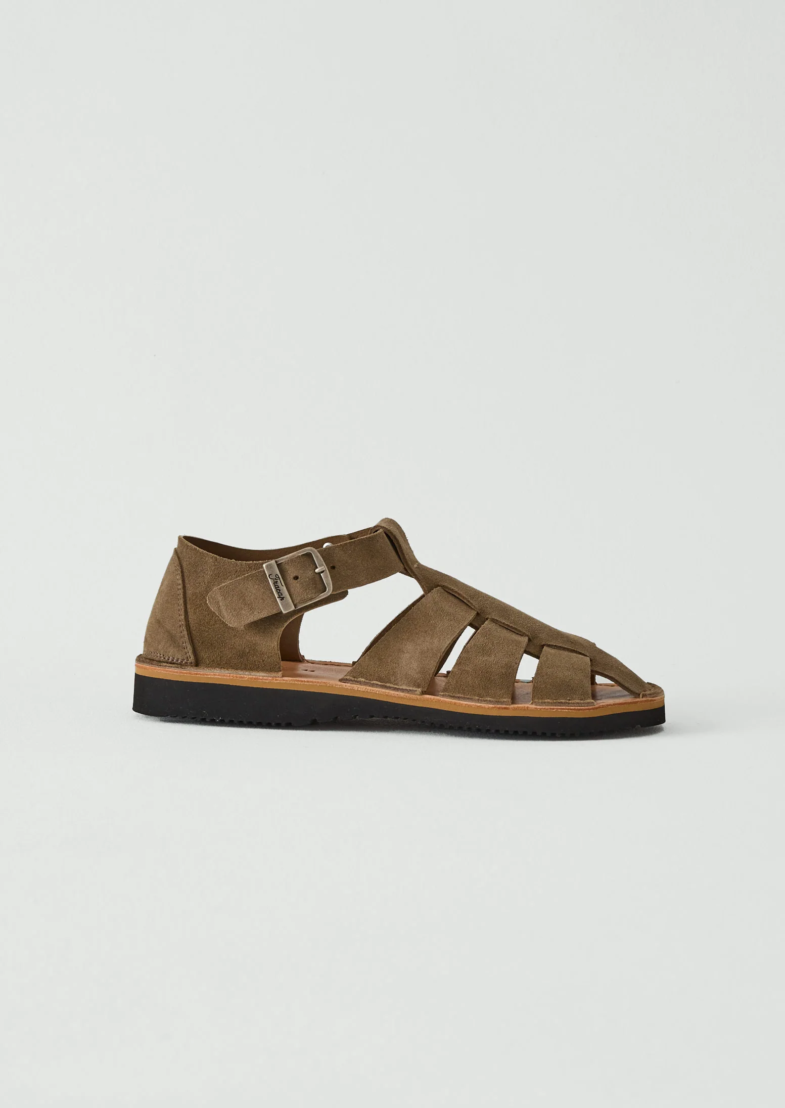 Fracap Fred Buckle Sandals | Oyster Grey - Image 2