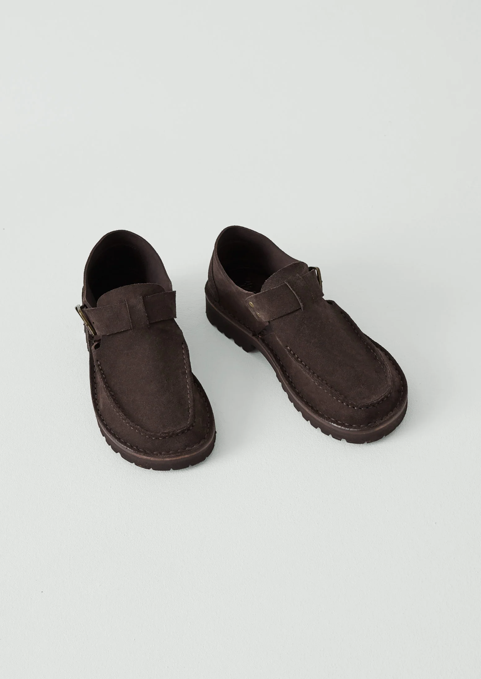 Fracap Suede Ankle Shoes | Coffee