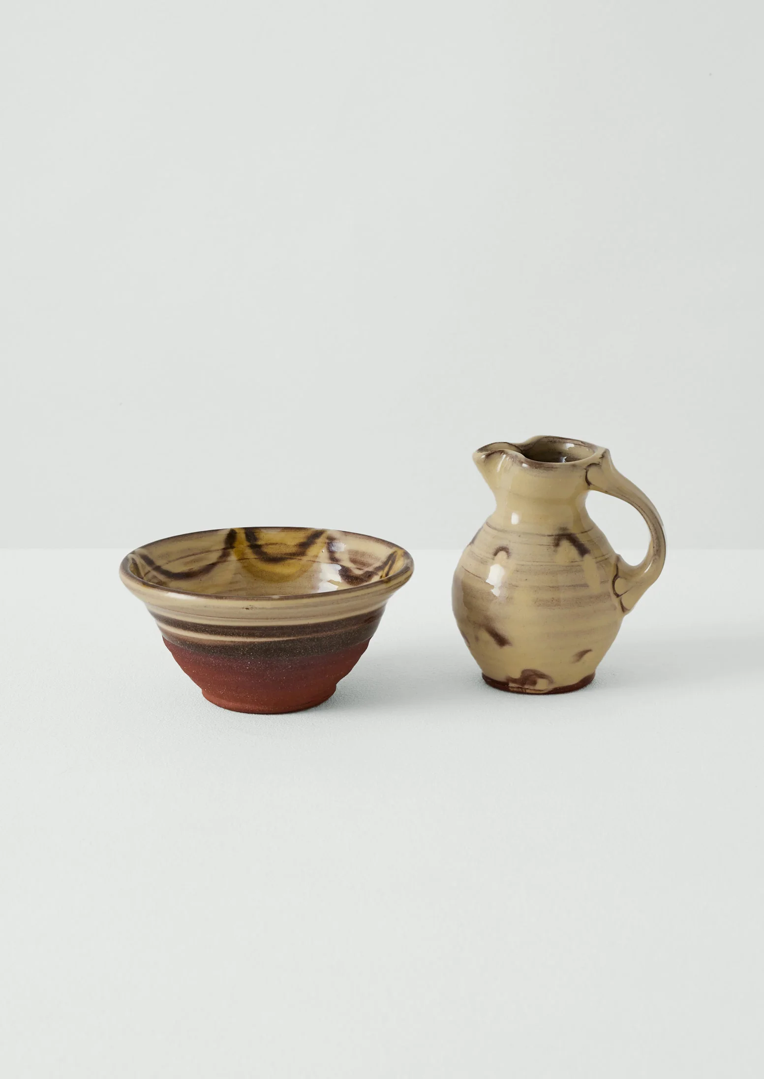Frances Savage Milk Jug | Cream/Terracotta - Image 2