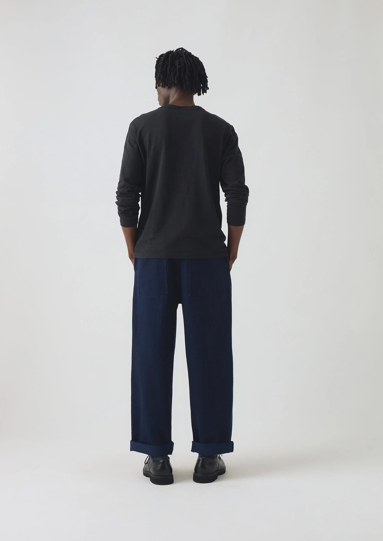 Frank Cotton Long Sleeve Tee | Carbon Black - Image 4