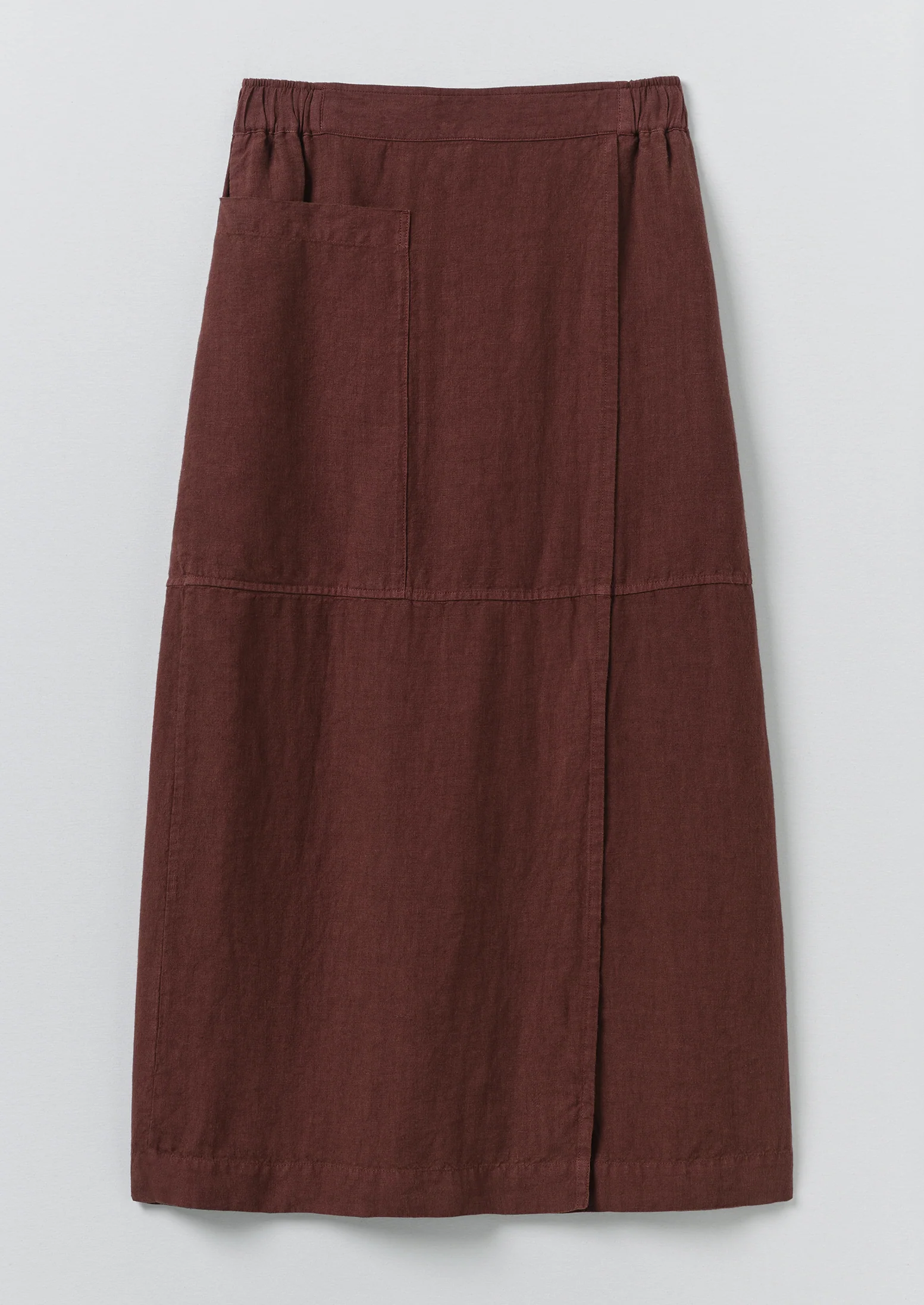 Garment Dyed Linen Apron Skirt | Fig
