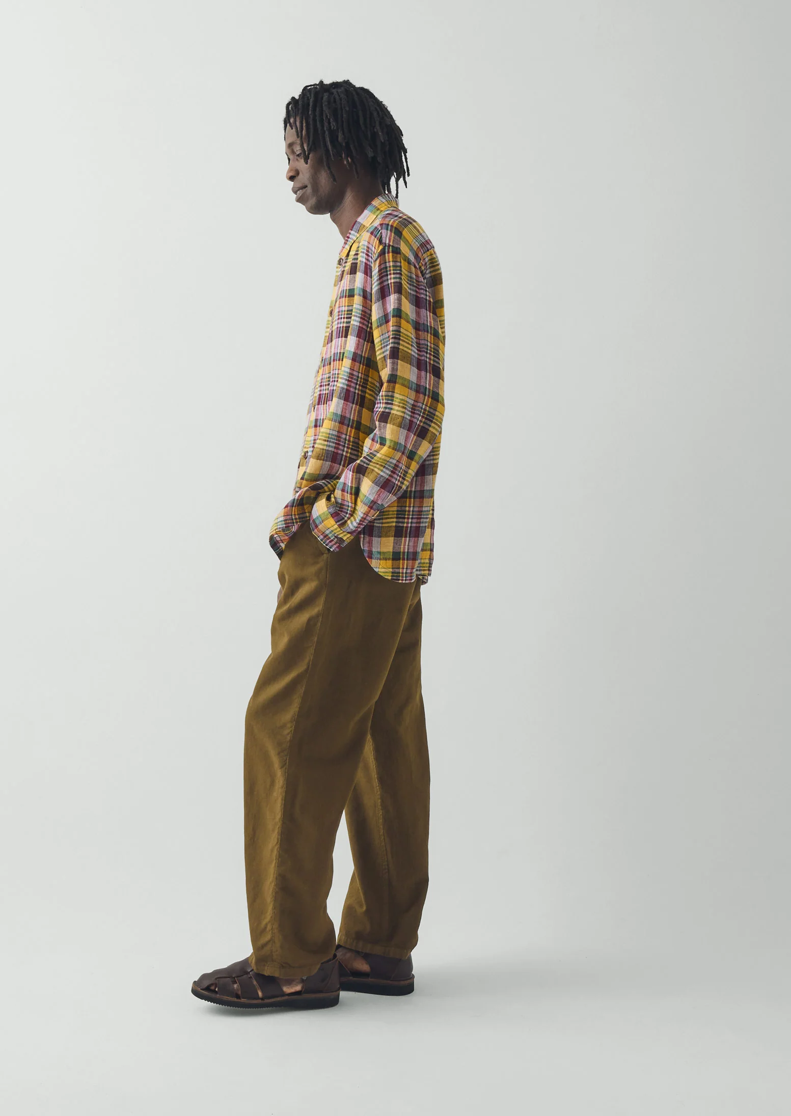 Gelato Check Linen Shirt | Multi - Image 6