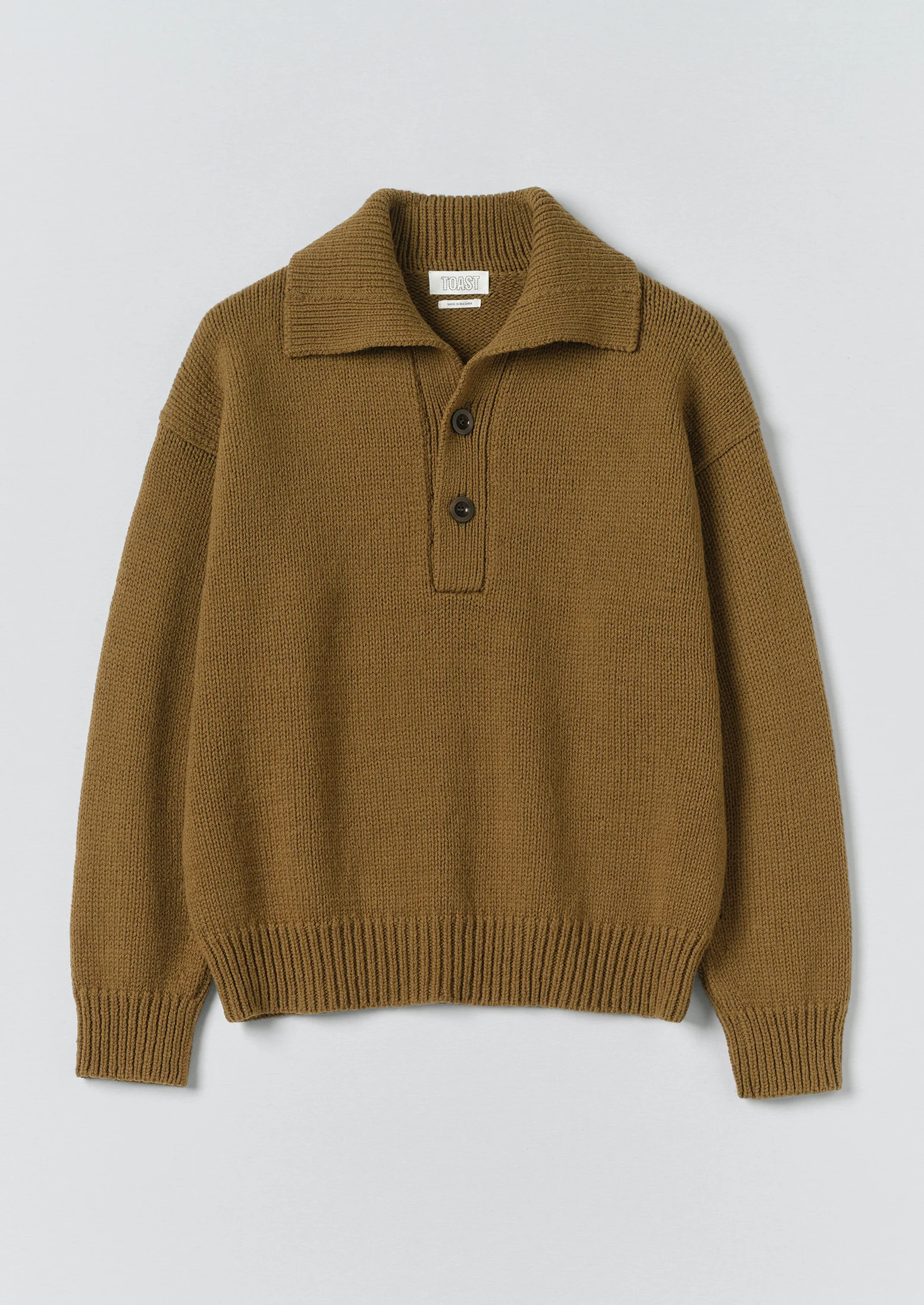 Half Placket Wool Pullover | Acorn