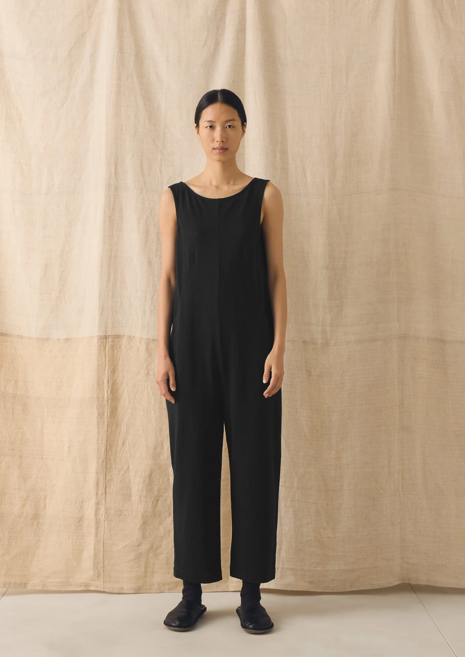 Lydia Jersey Jumpsuit | Washed Black - Image 2
