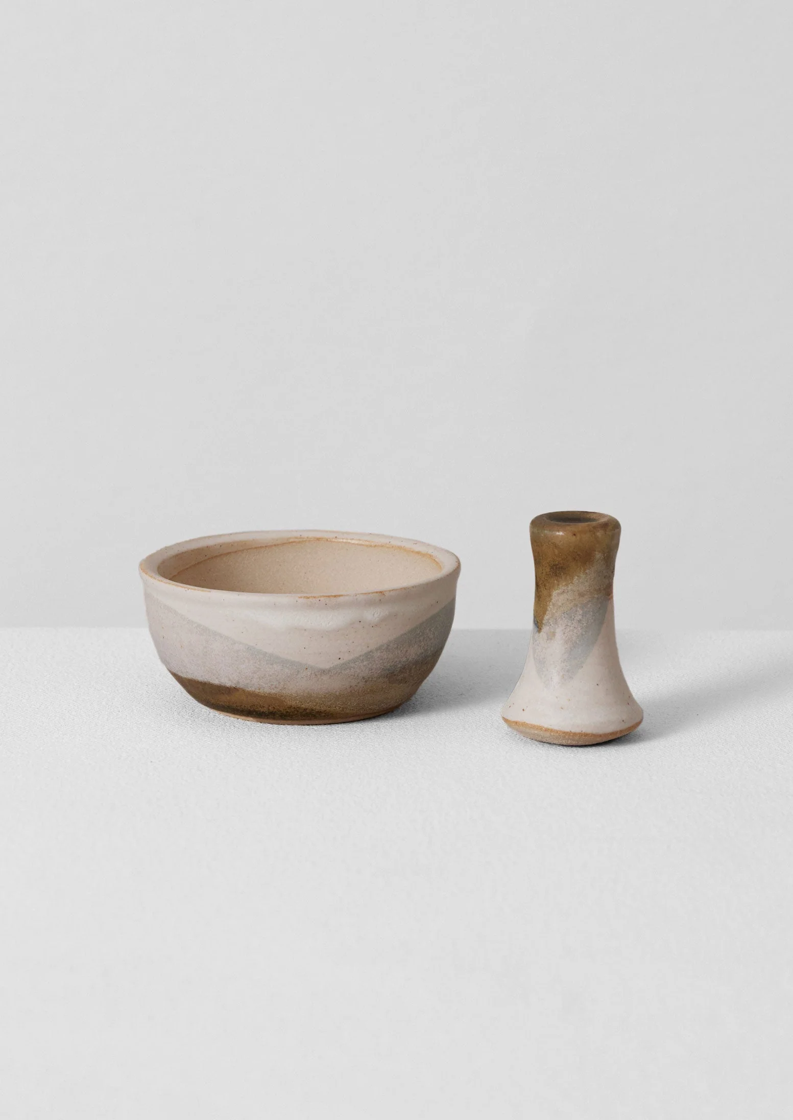 Maria Cabrera Spice Pestle and Mortar | Chalk/Shade Blue - Image 2