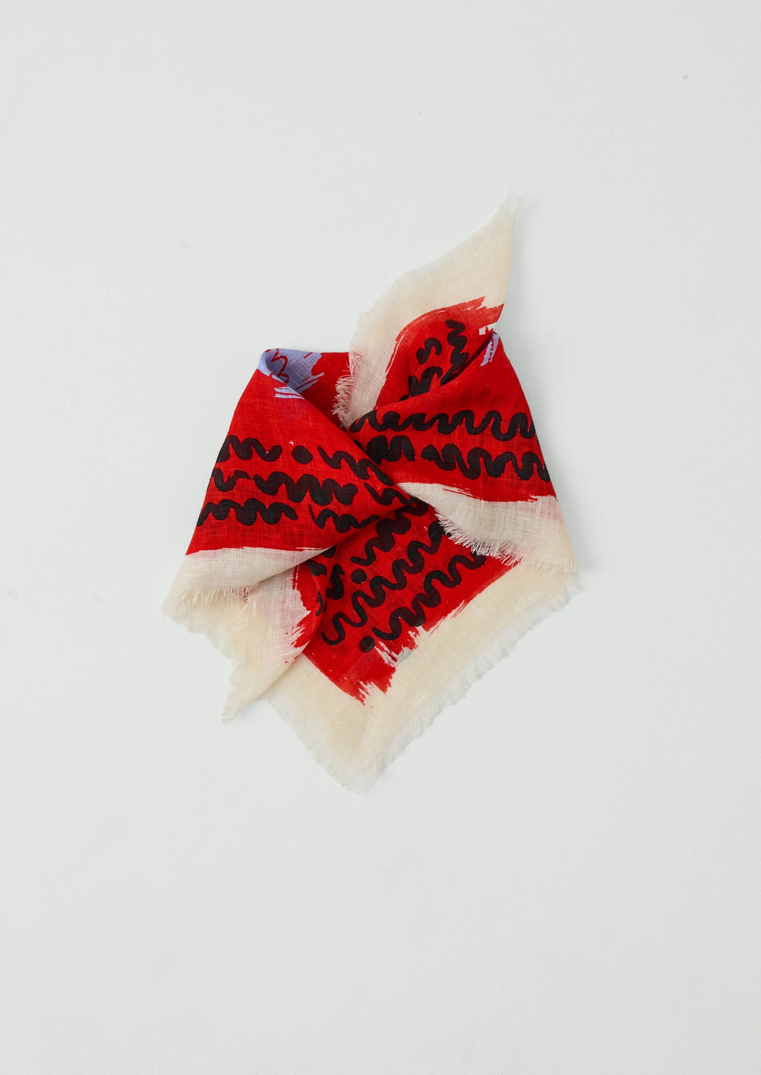 Market Fish Linen Bandana | Poppy - Image 3
