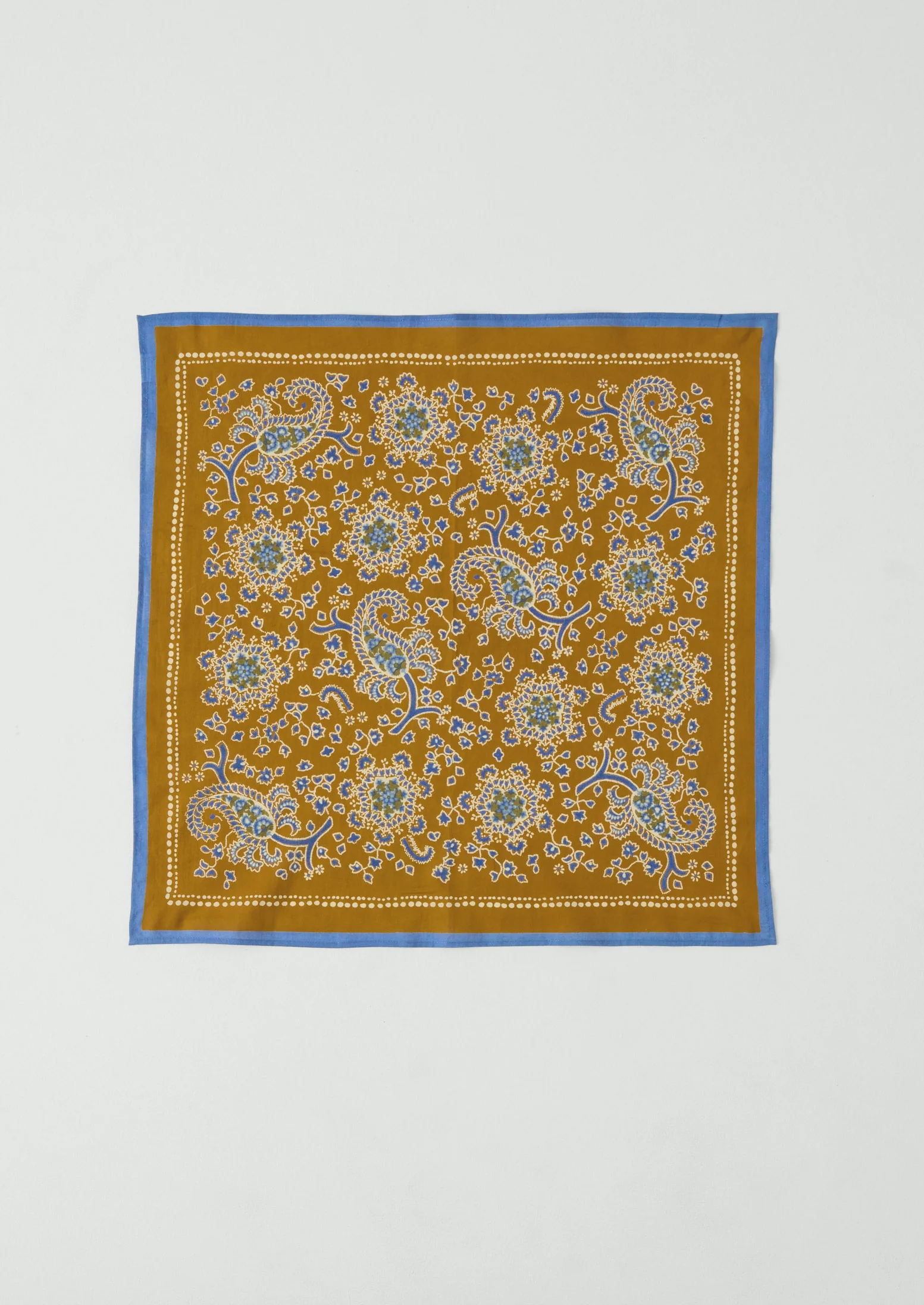 Provencal Paisley Print Bandana | Cumin