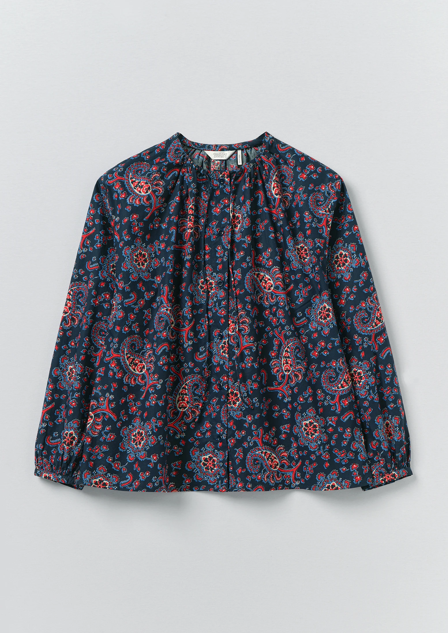 Provencal Paisley Print Cotton Poplin Shirt | Provencal Blue