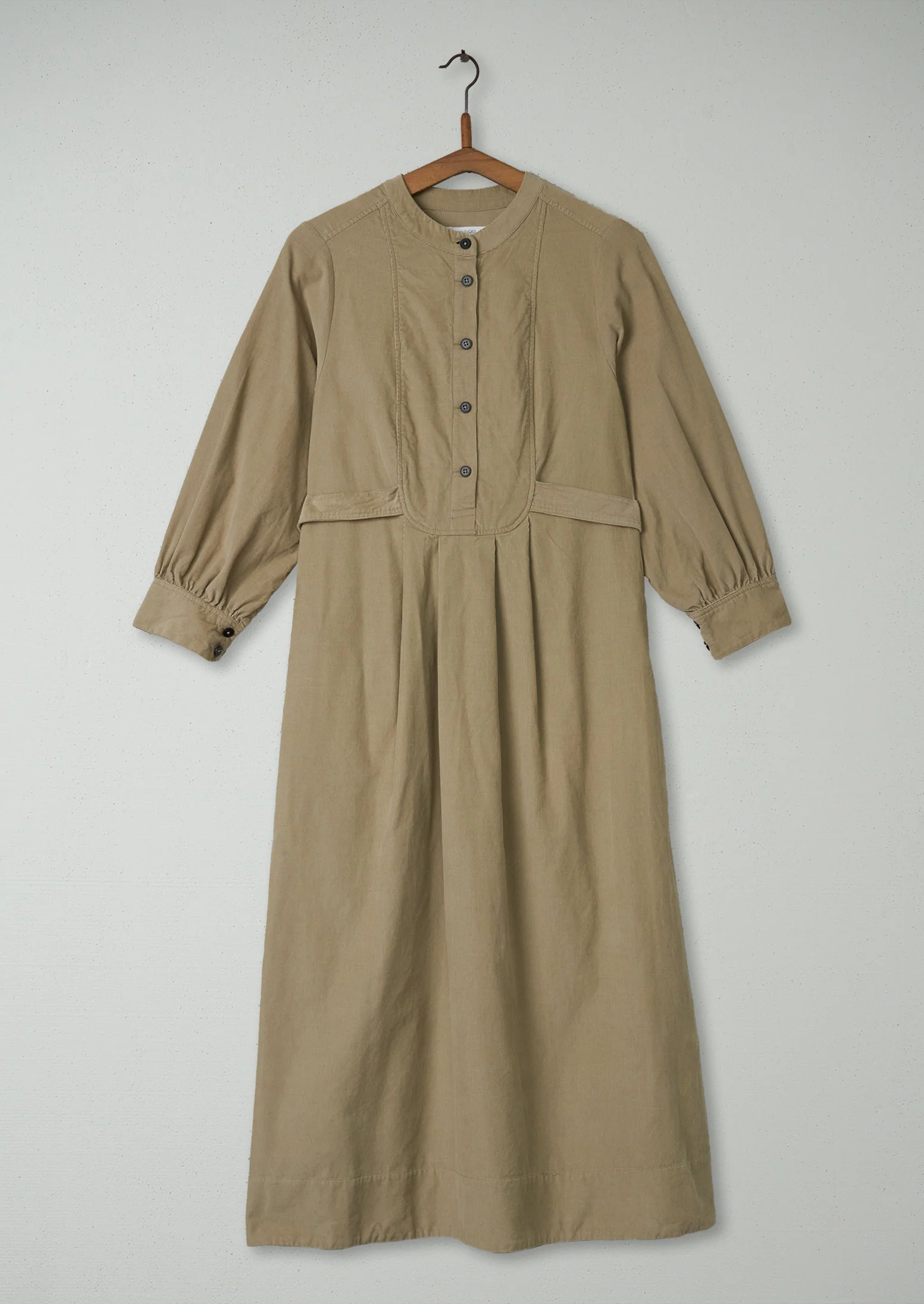Reworn Bib Front Needlecord Dress Size 6 (1381) | Pebble