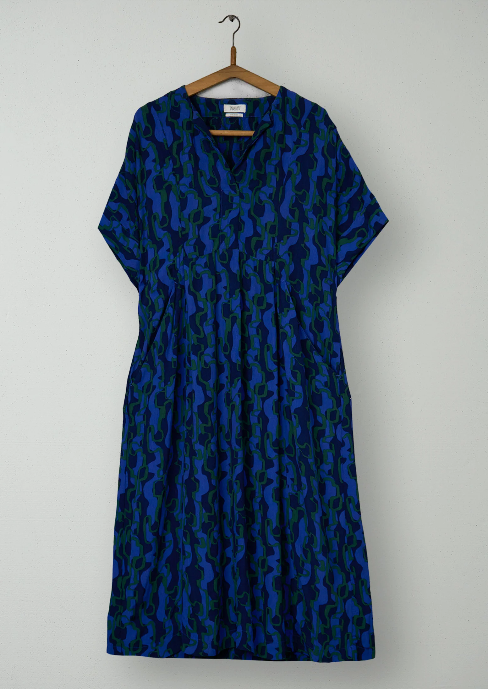 Reworn Bryn Ribbon Print Dress Size S (1679) | Multi