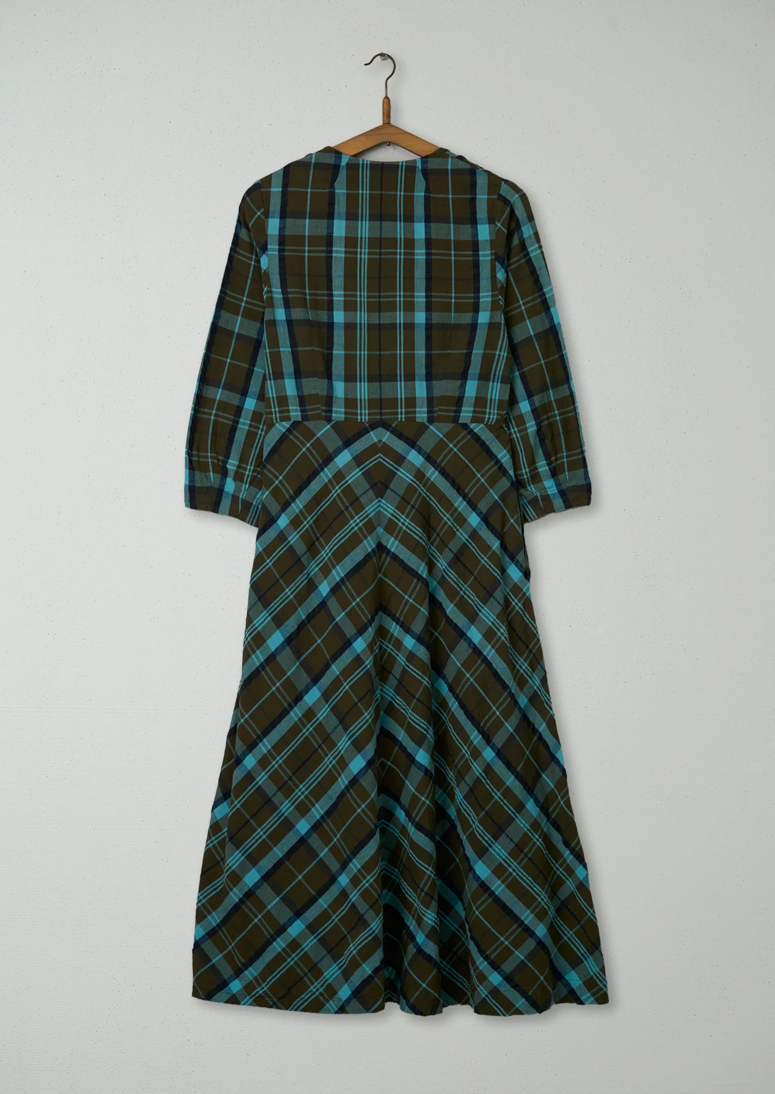 Reworn Check Seersucker Dress Size 04 (1618) | Multi - Image 2