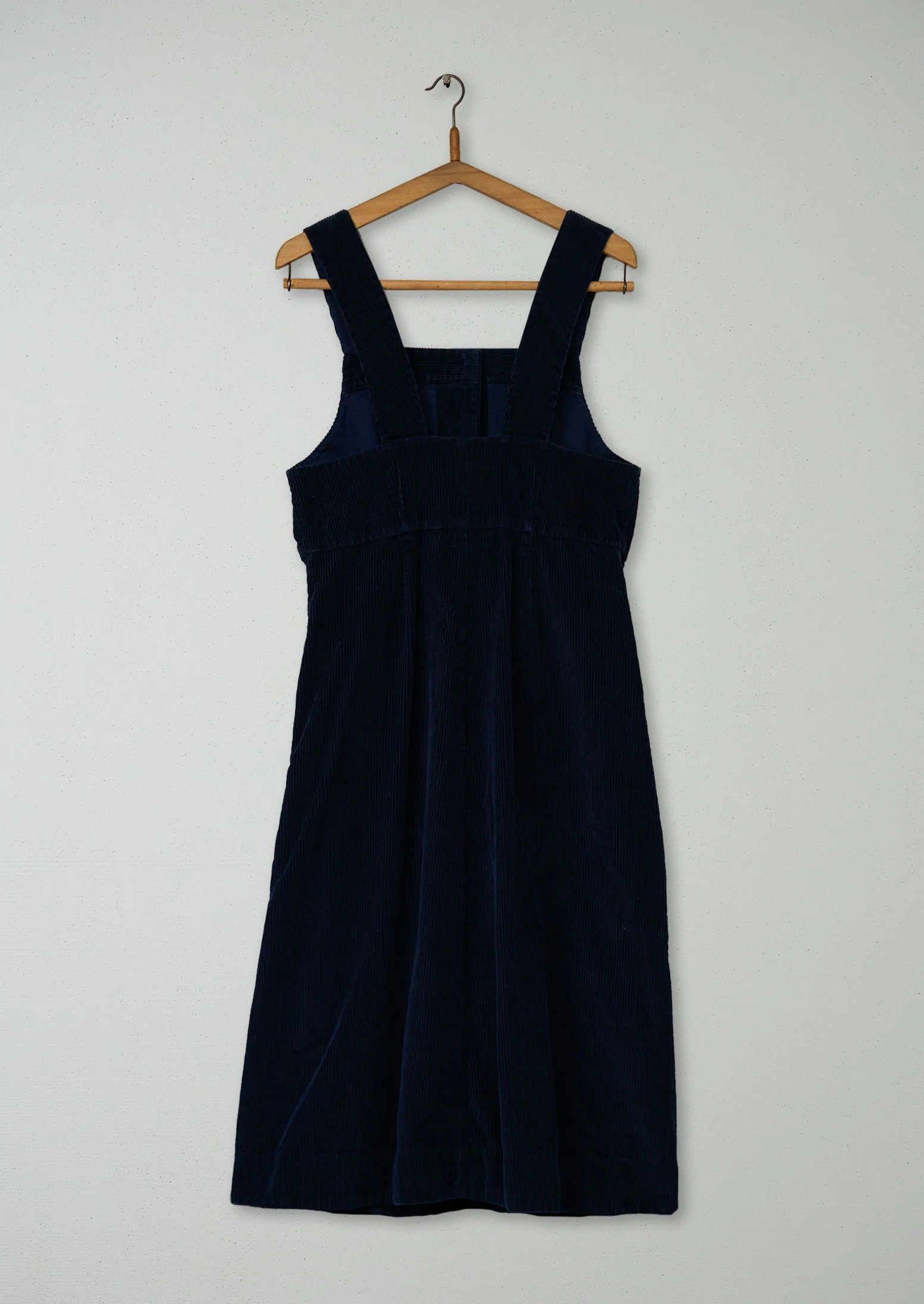 Reworn Cord Pinafore Dress Size 10 (1630) | Navy - Image 2