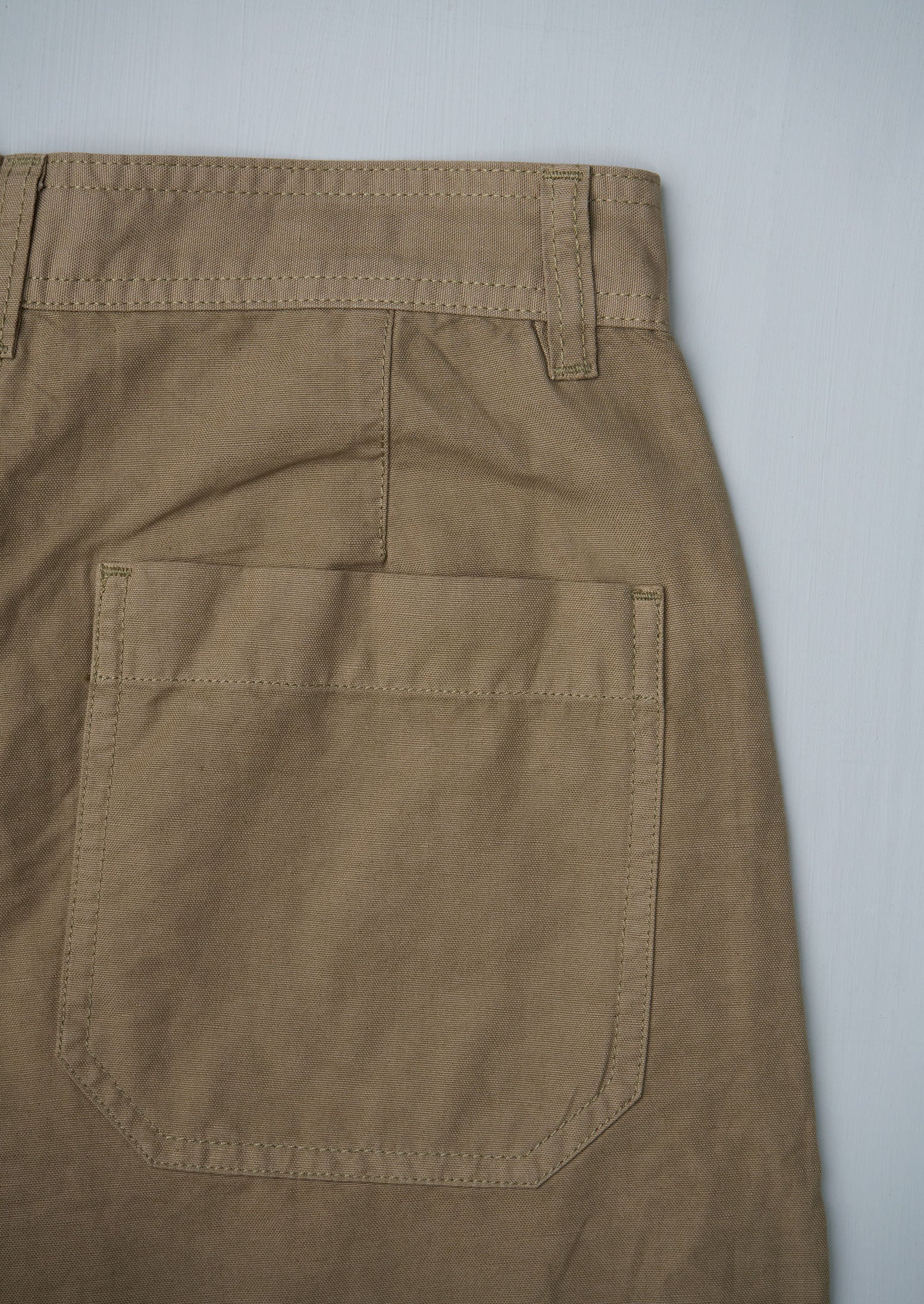 Reworn Cotton Linen Trousers Size 8 (1239) | Sand Dune - Image 2