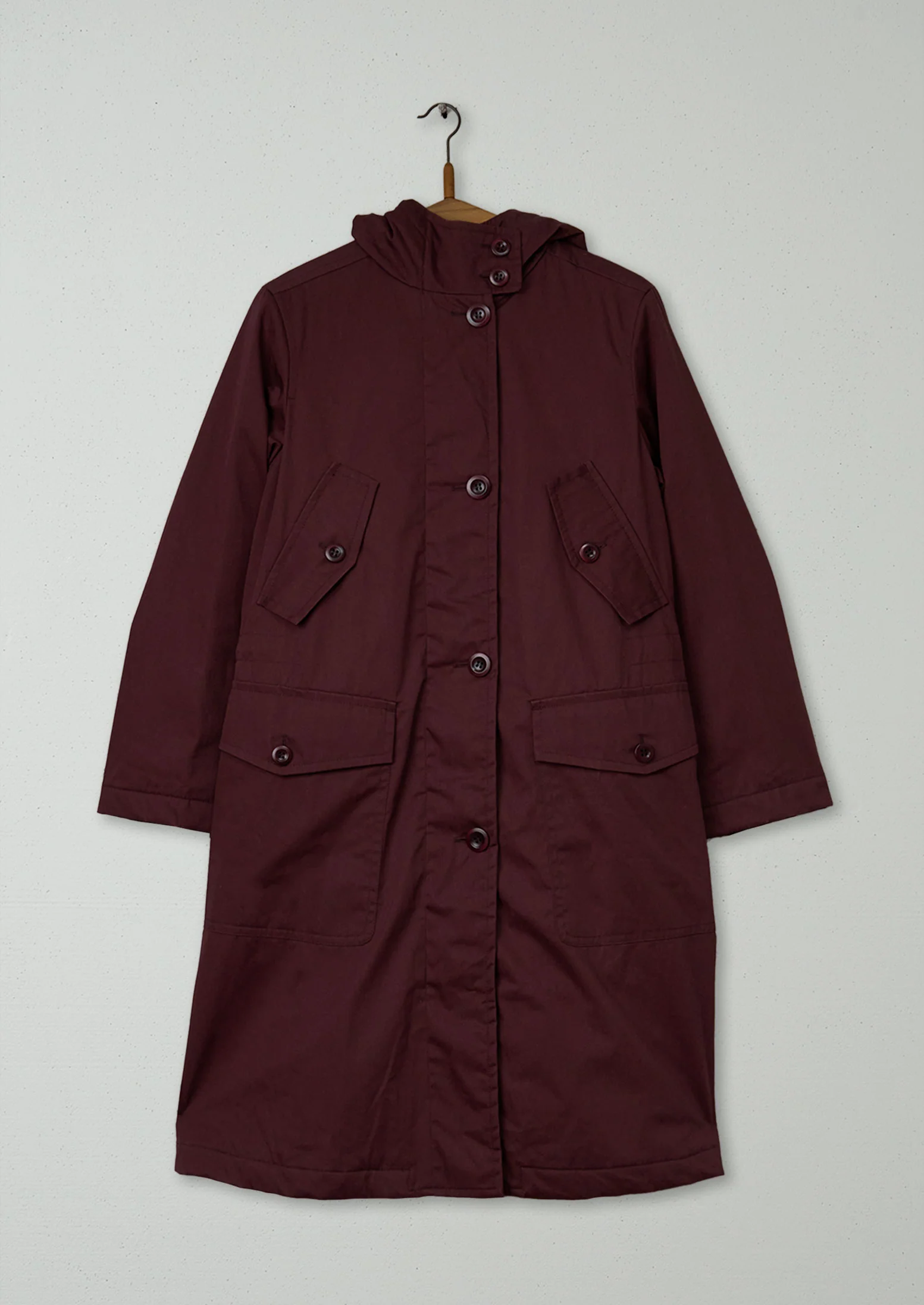 Reworn Cotton Parka Size 6 (120) | Hickory