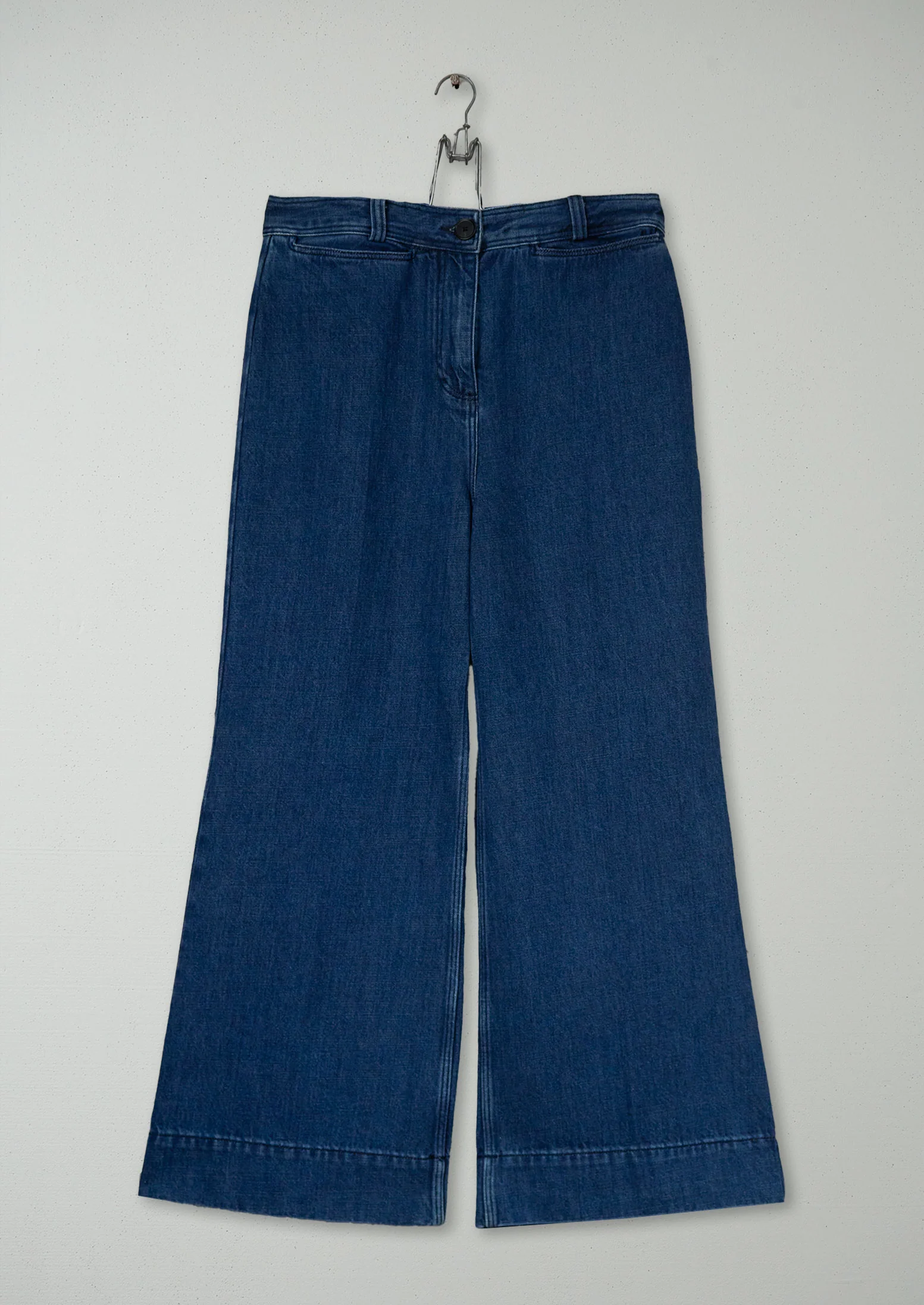 Reworn Denim Kick Flare Size 14 (1196) | Indigo