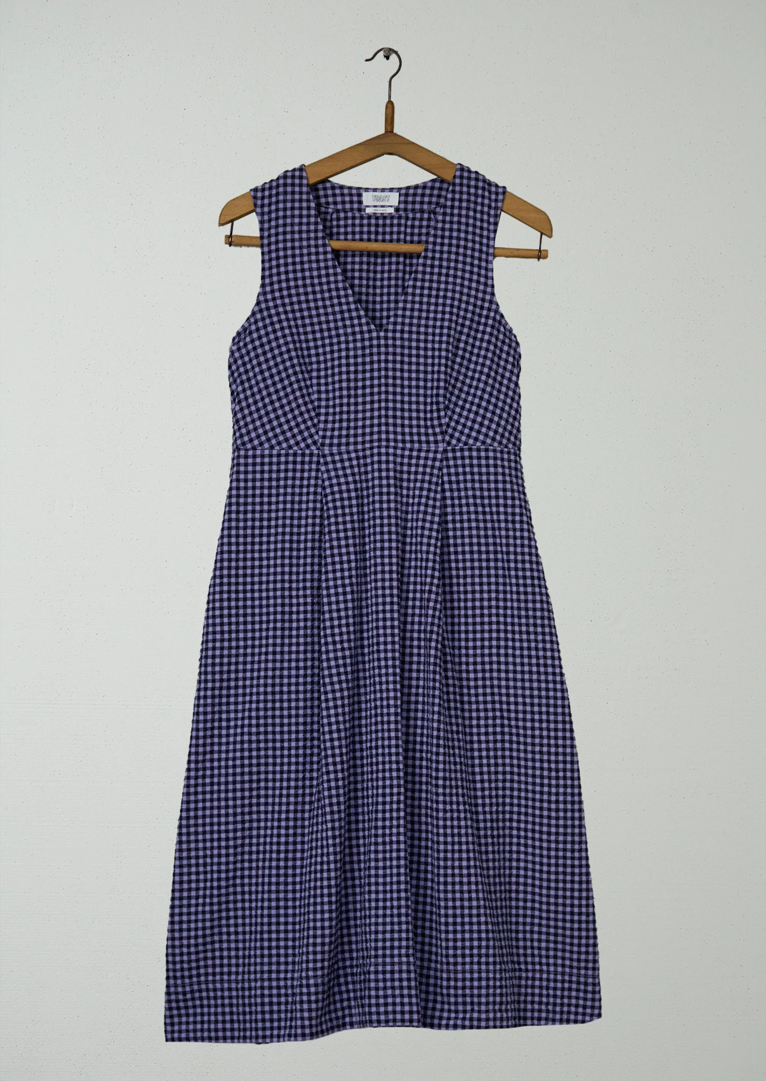 Reworn Gingham Seersucker Dress Size 6 (1677) | Multi