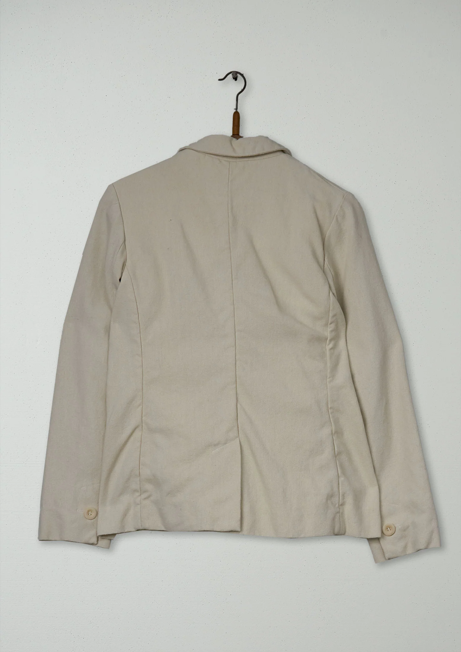 Reworn Keaton Blazer Size 12 (230) | Ecru - Image 2