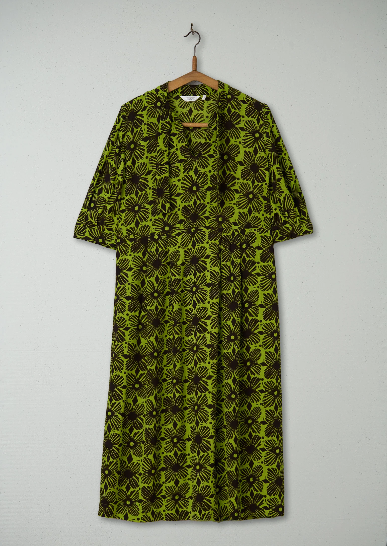 Reworn Tie Neck Print Dress Size 4 (1636) | Multi
