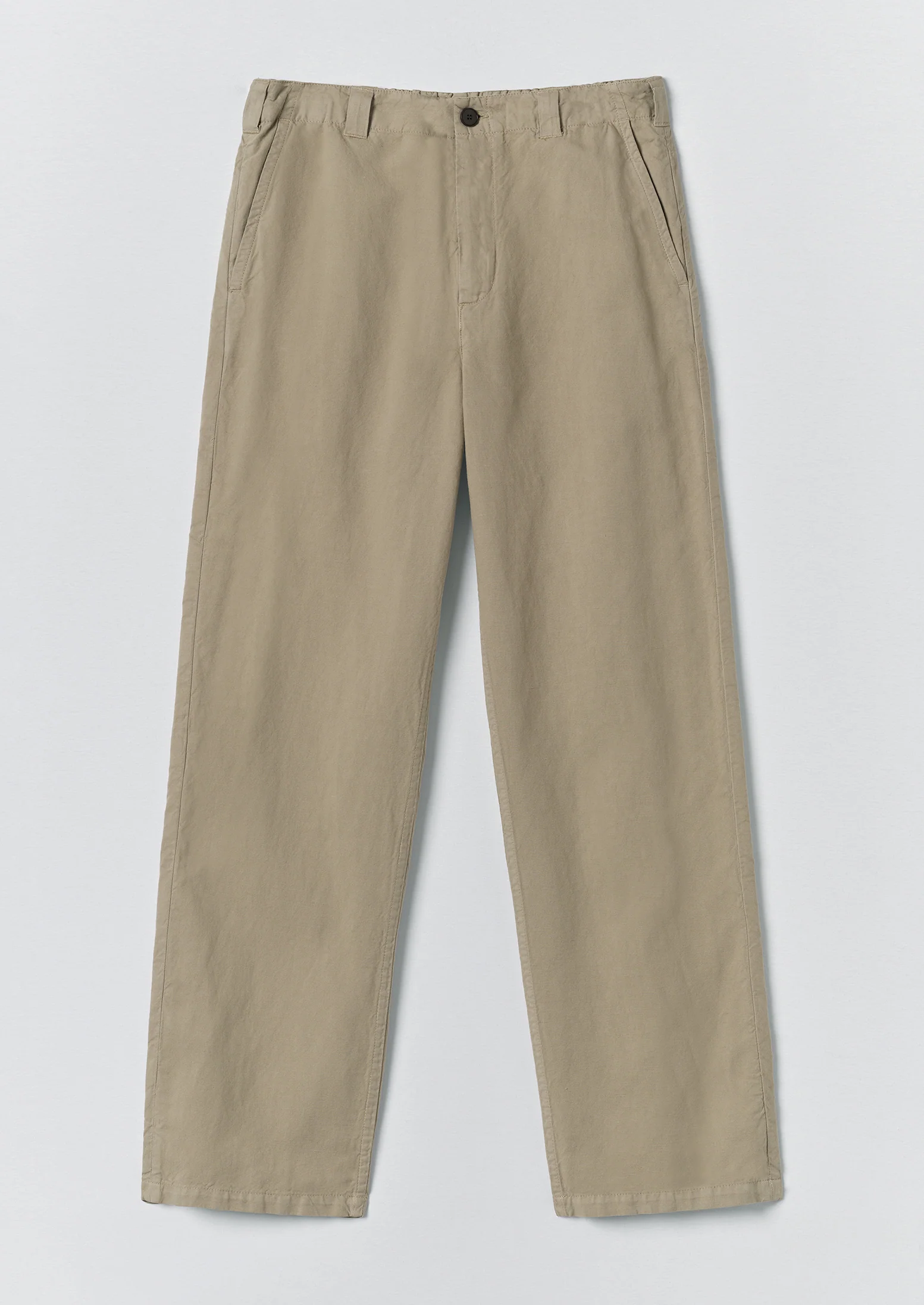Rory Elasticated Cotton Linen Trousers | Salt