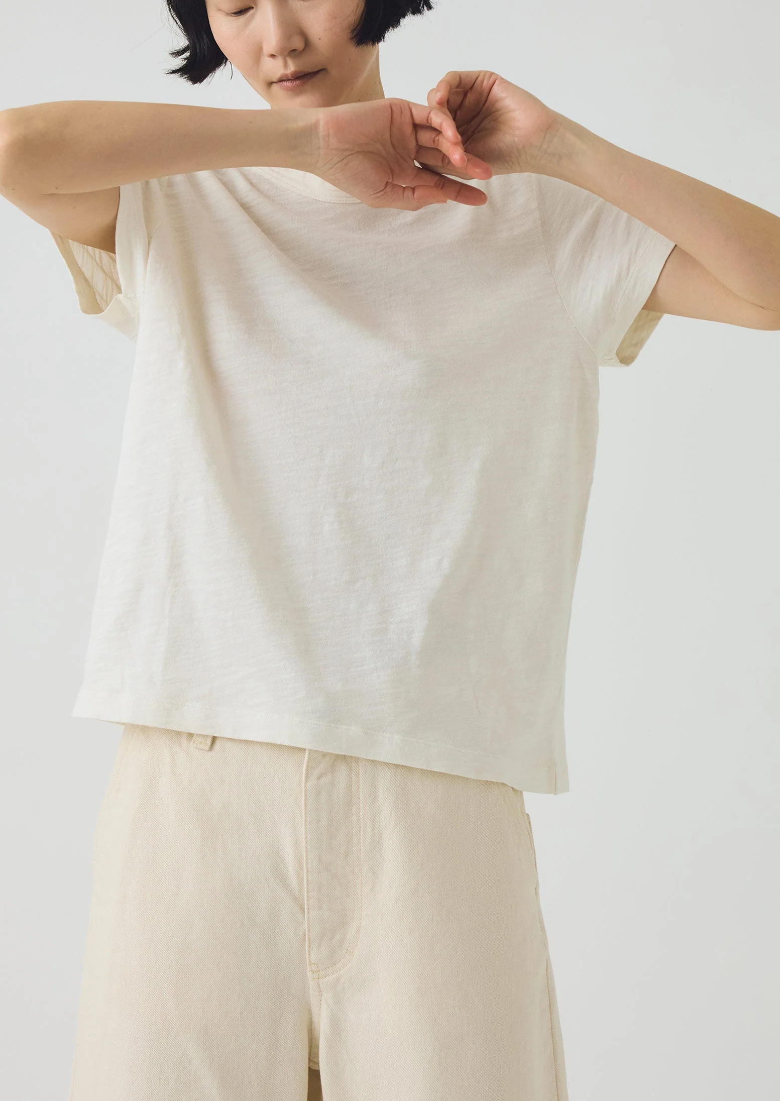 Sadie Organic Cotton Boy Tee | Chalk - Image 2