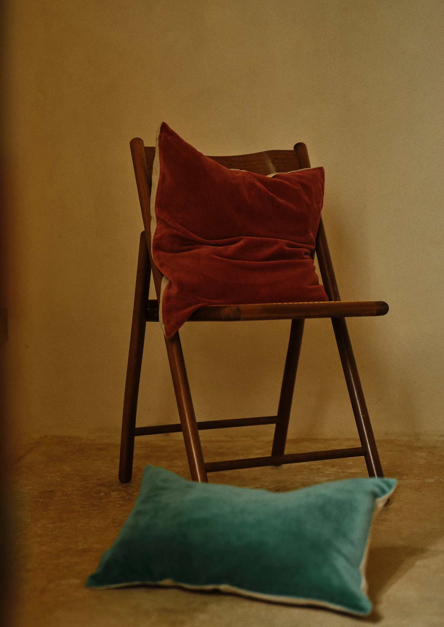 Square Velvet Cushion Cover | Raspberry - Image 2