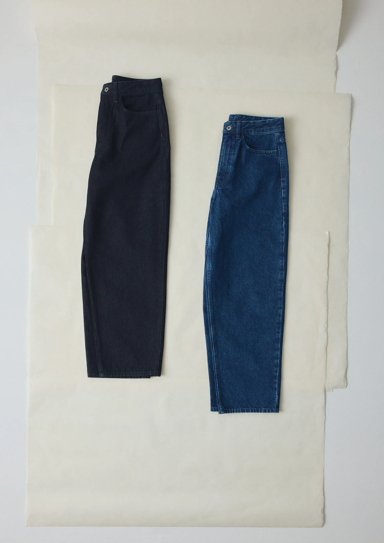 Indigo Denim Tapered Trousers | Indigo - Image 6